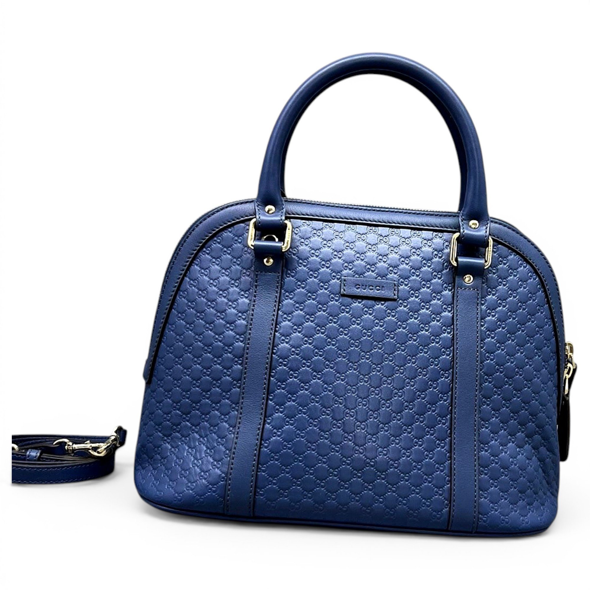 Dôme leather handbag