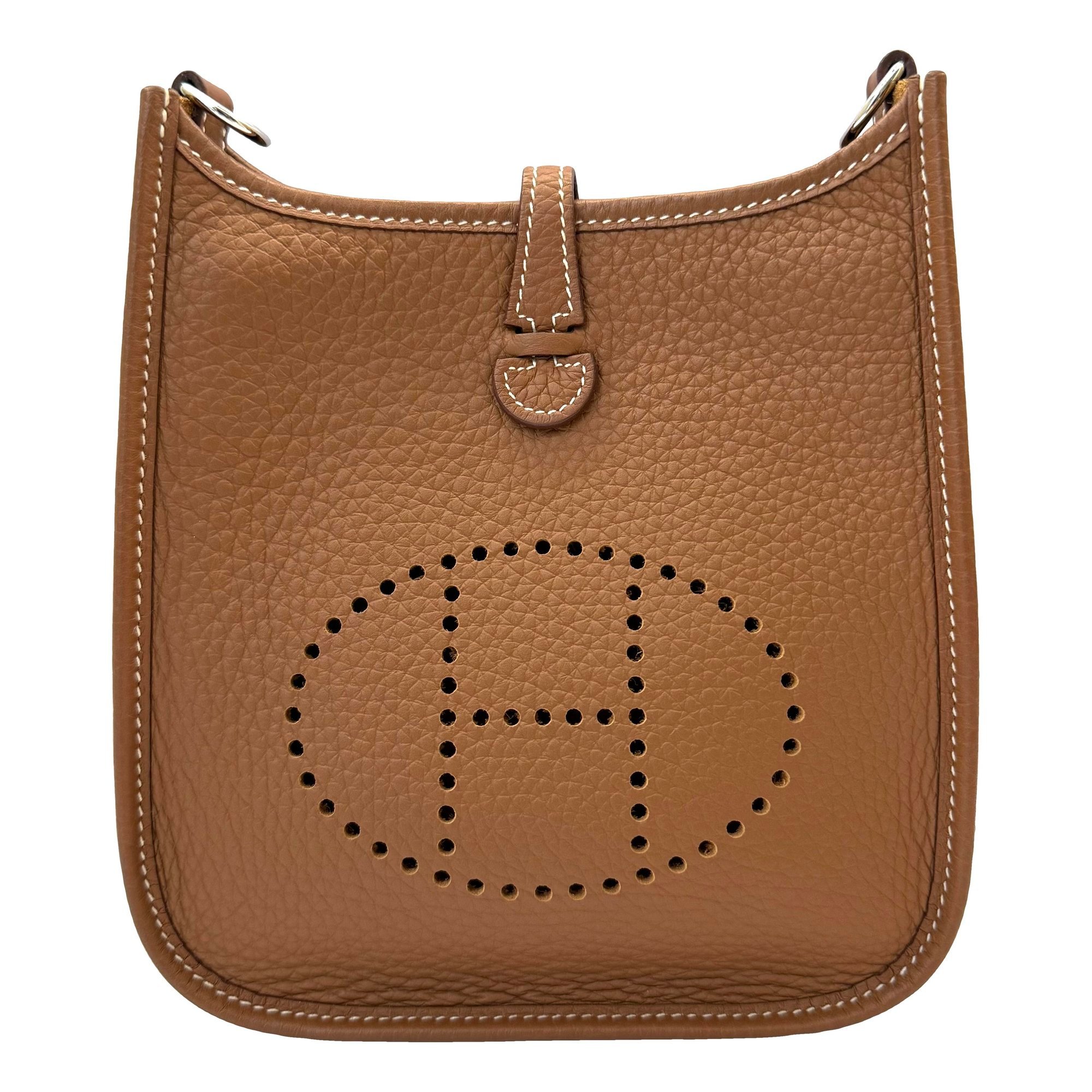 Hermes Evelyne Handbag Clemence Leather