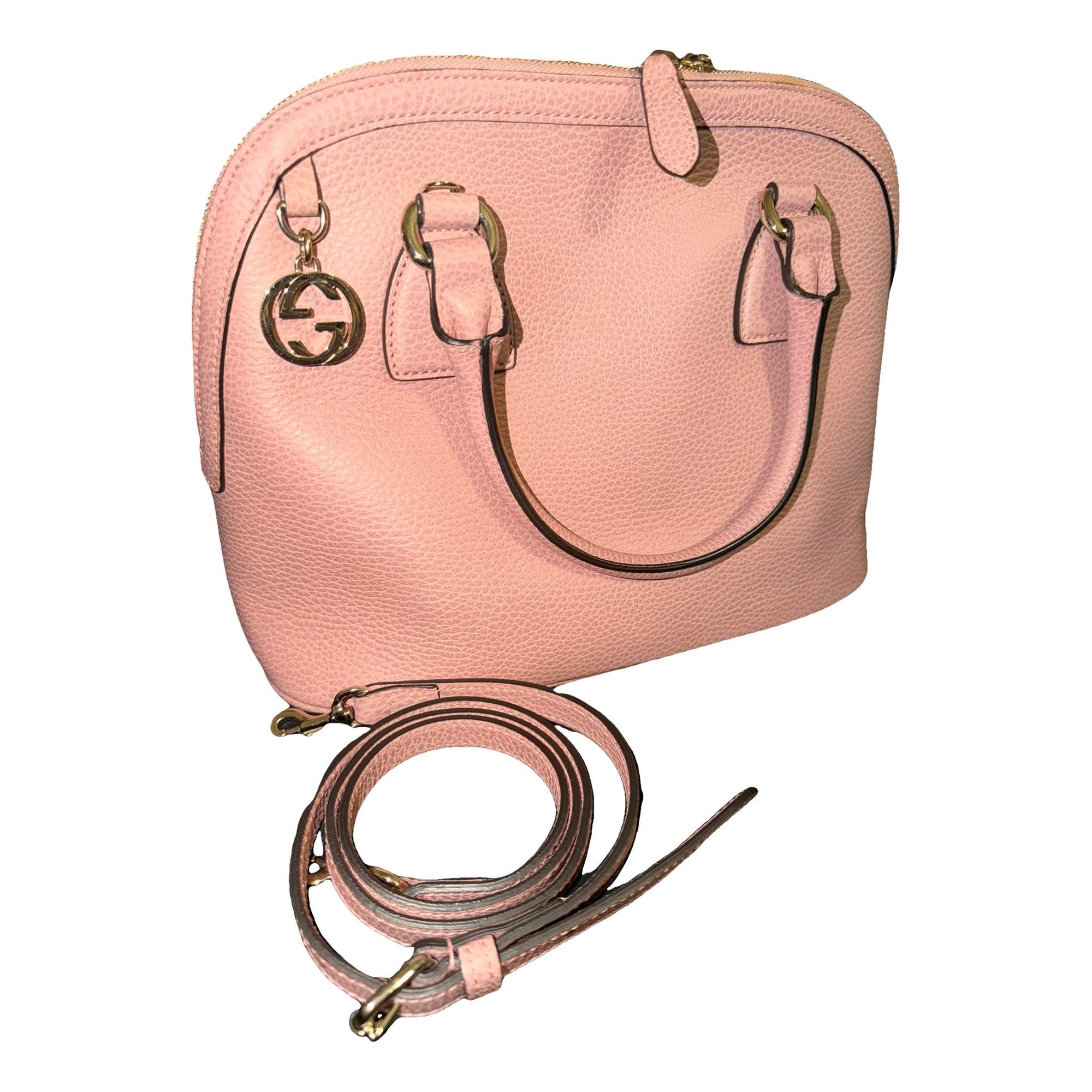 Dôme leather crossbody bag