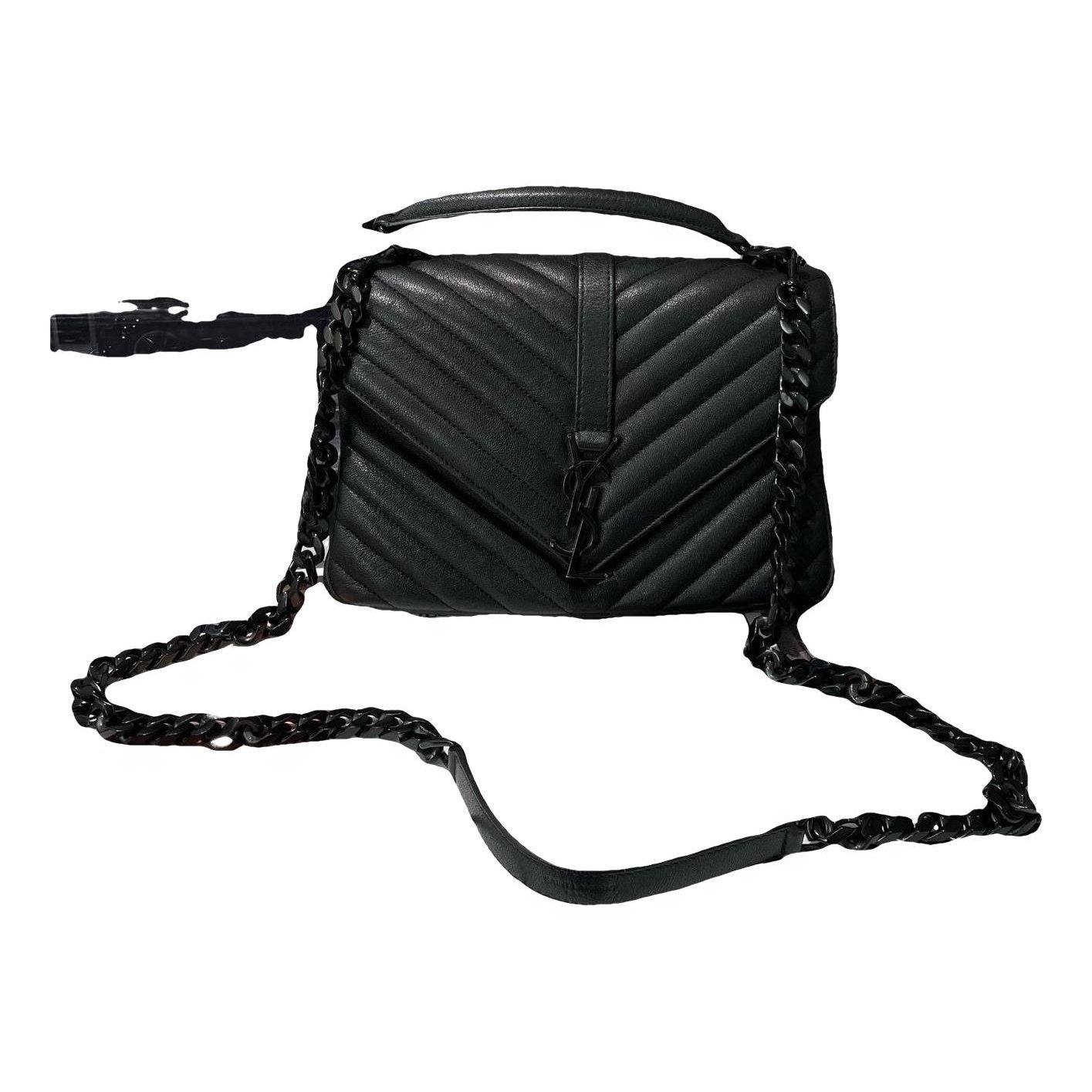 Collége monogramme leather handbag