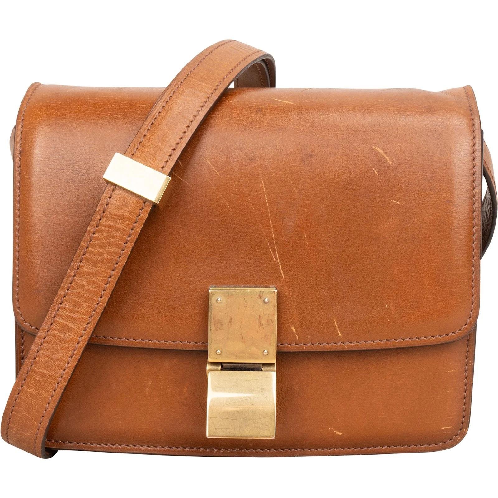 Classic leather crossbody bag