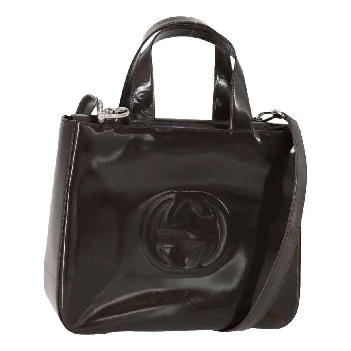 Patent leather handbag