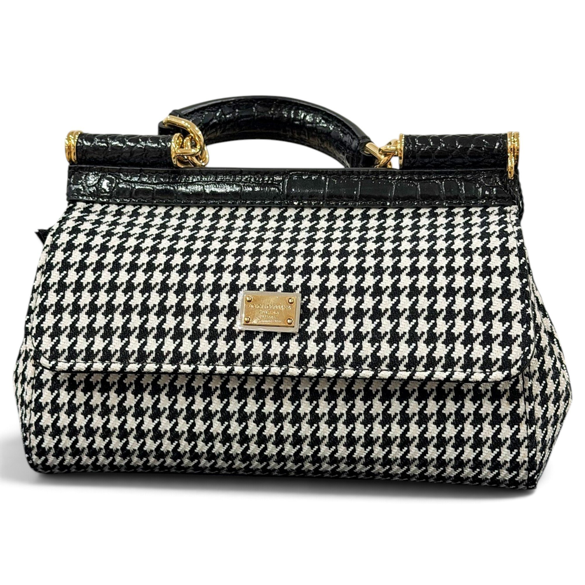 Sicily tweed handbag