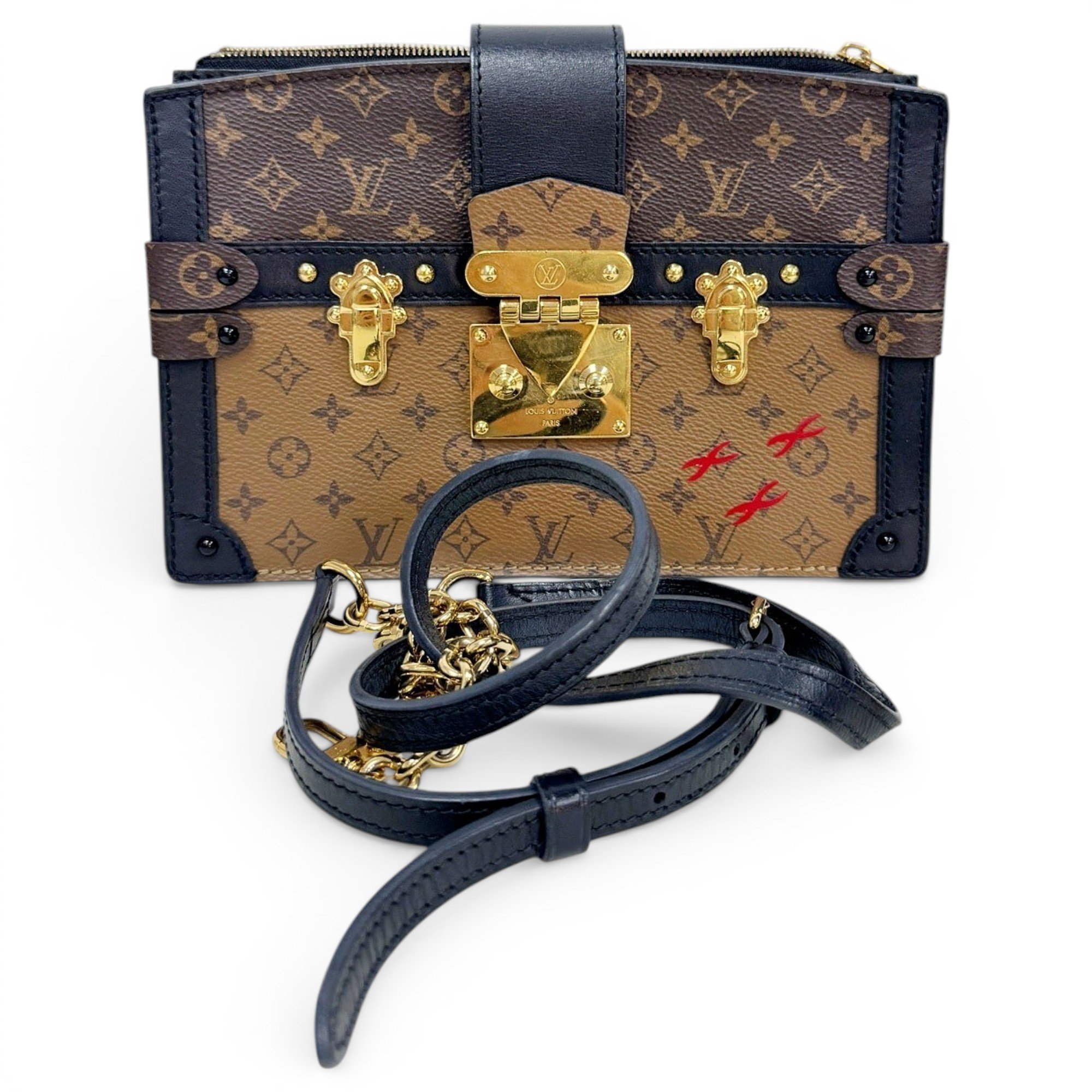 Pochette Trunk leather crossbody bag