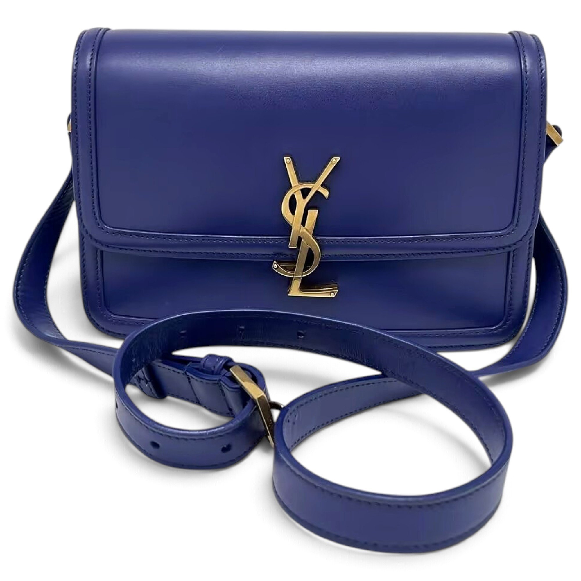Solférino leather handbag
