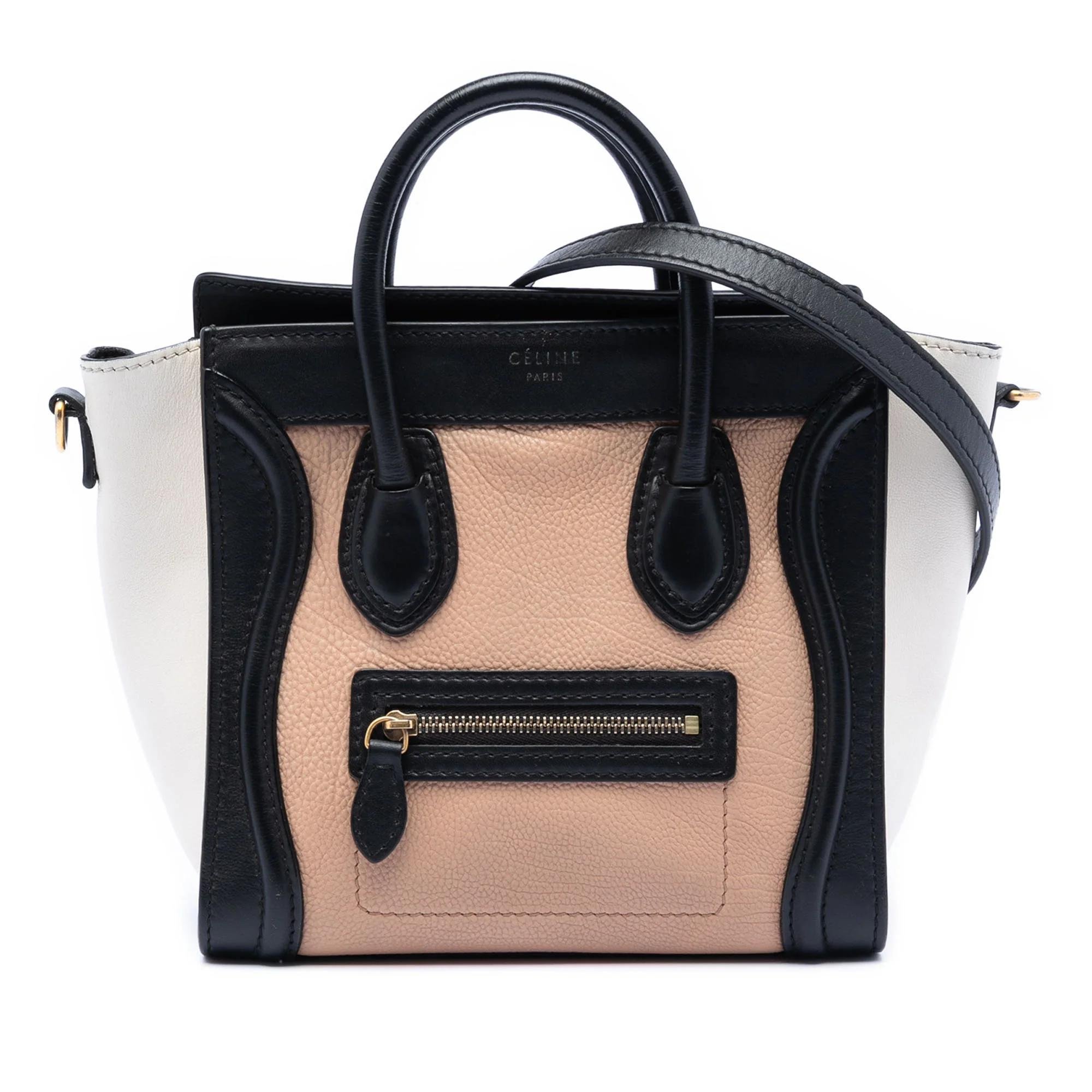 Luggage pony-style calfskin handbag