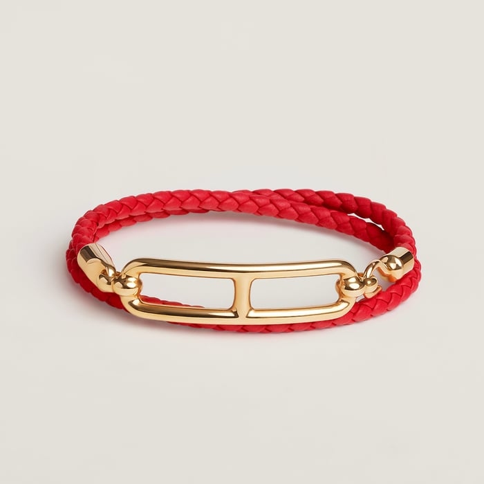 Rouge De Cœur Roulis Double Tour Bracelet