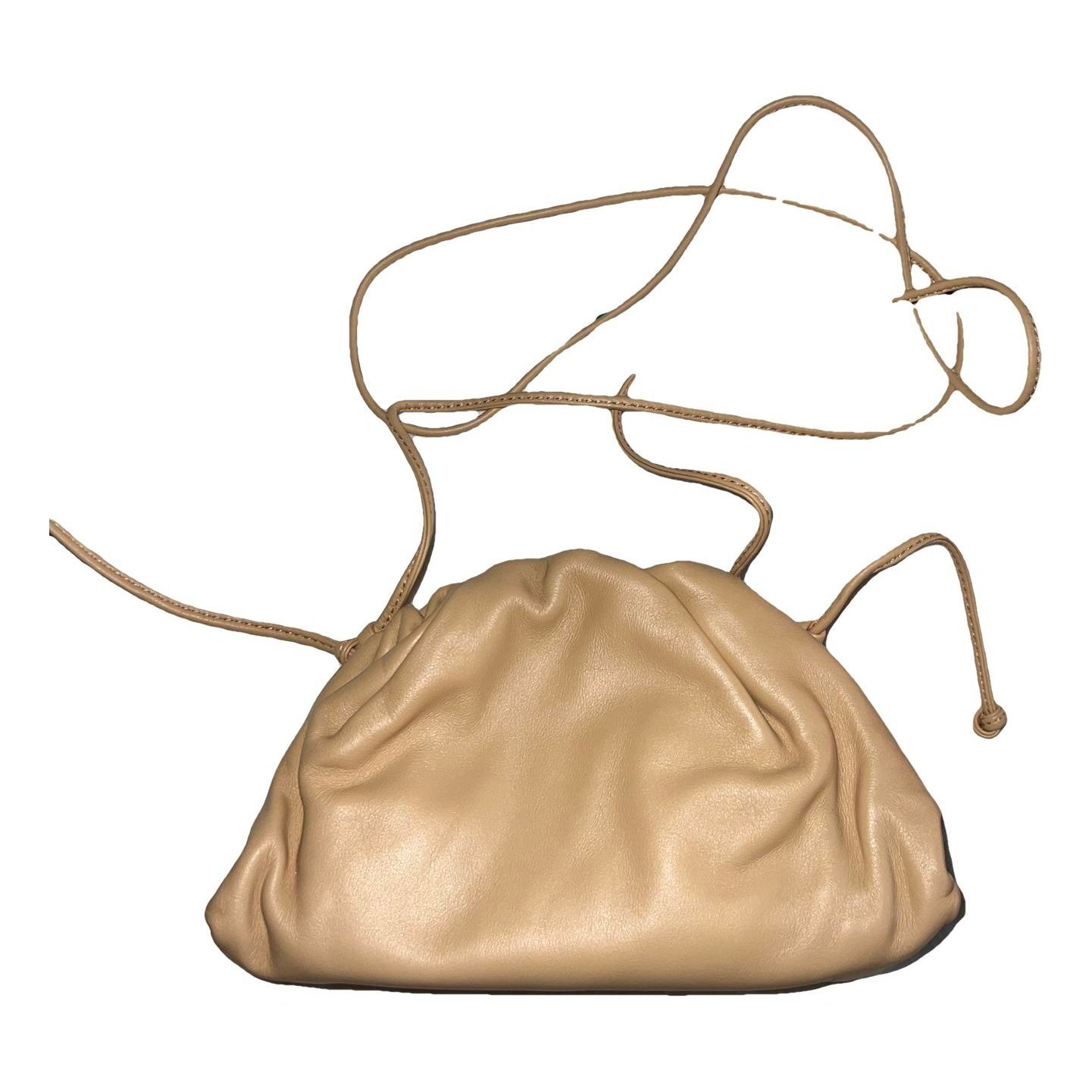 Pouch leather clutch bag