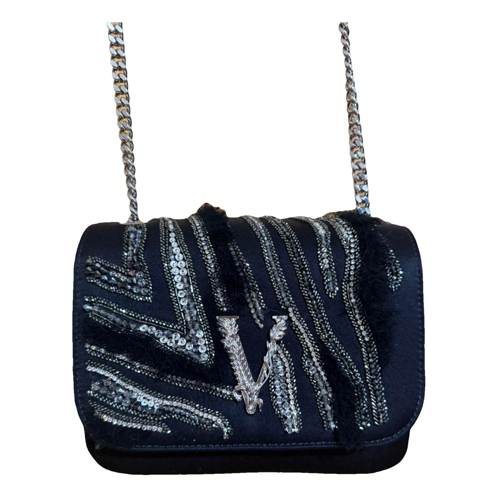 Versace Virtus cloth crossbody bag