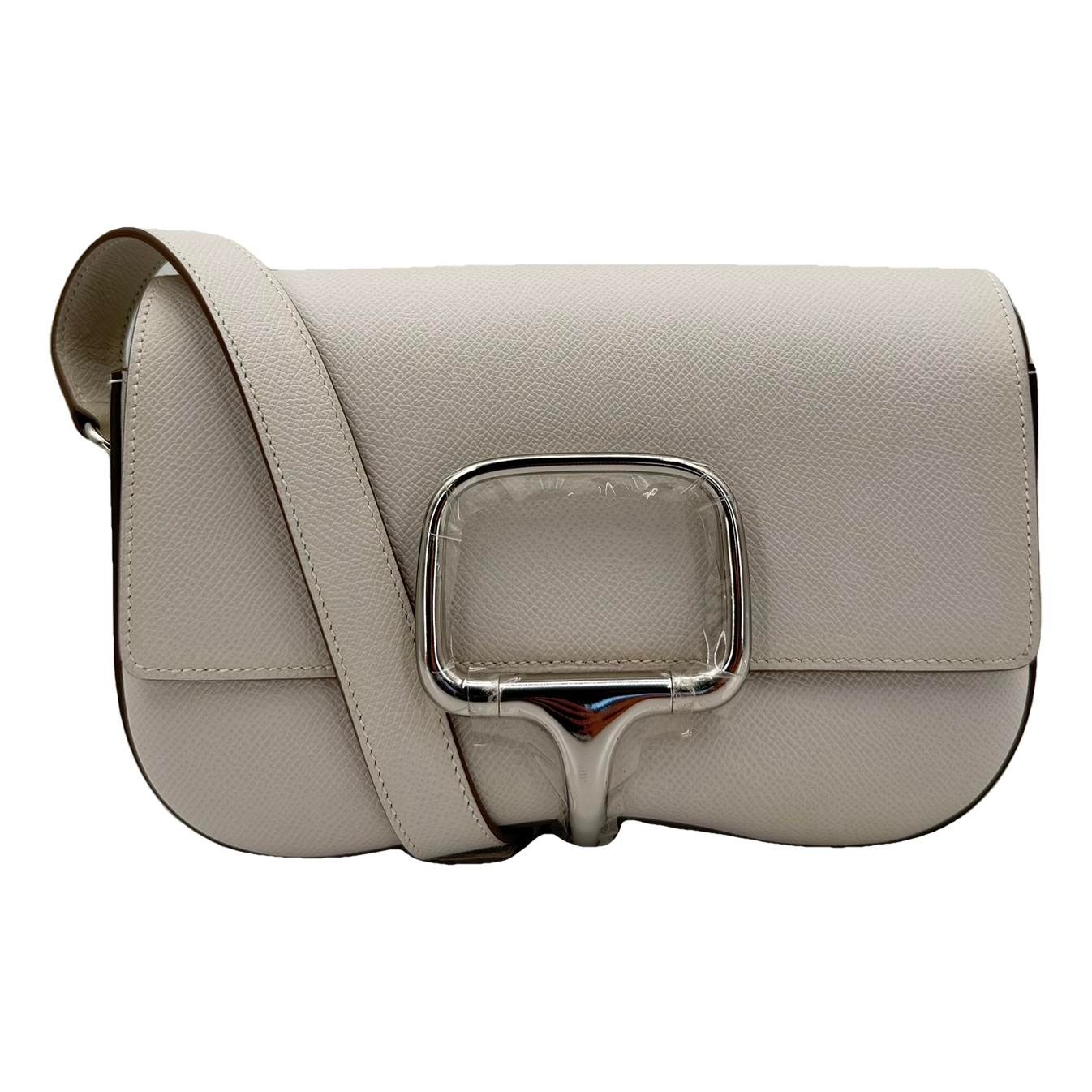Hermes Mini Della Cavalleria Handbag White Epsom Leather