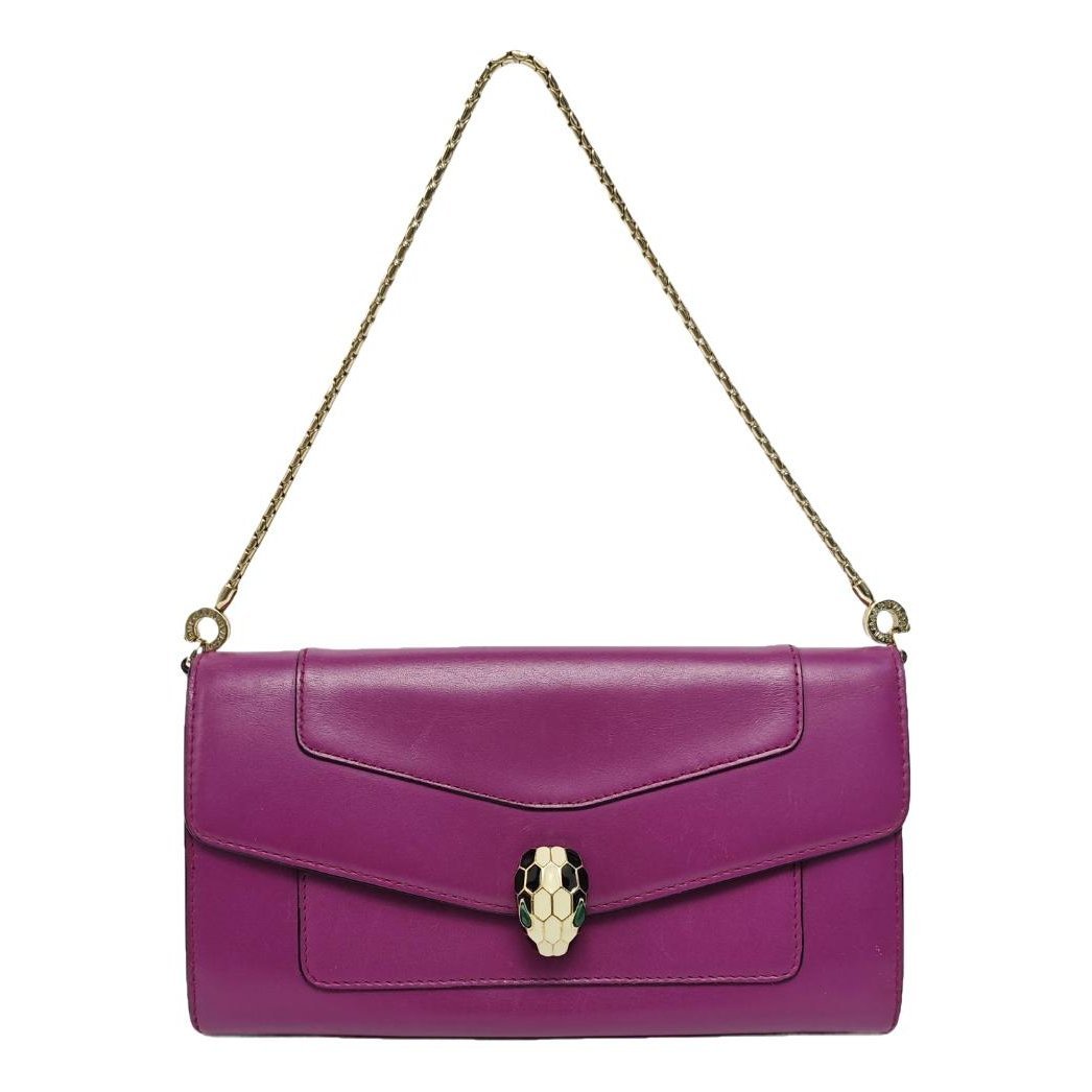 Serpenti leather handbag