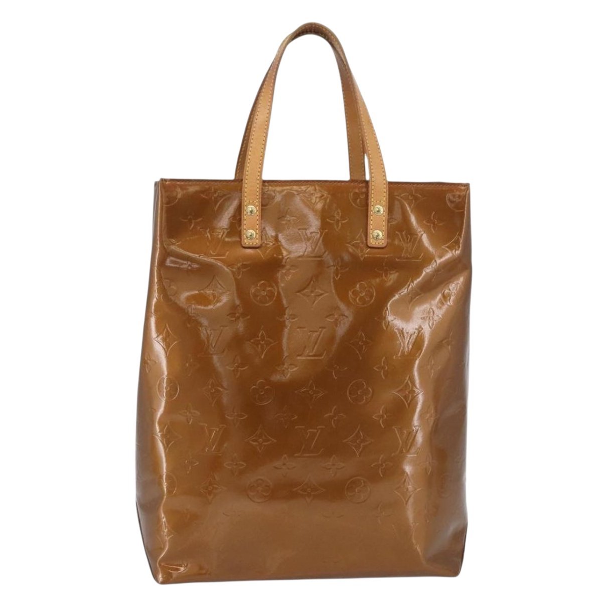 Reade patent leather handbag