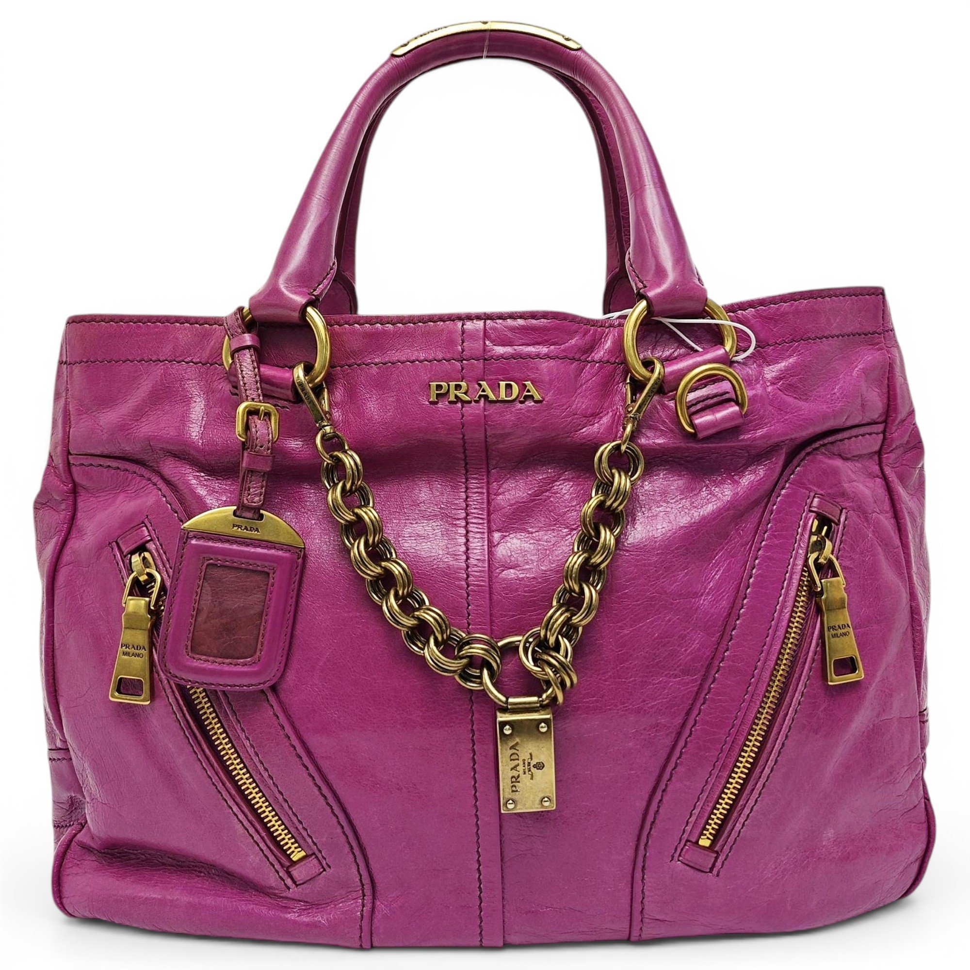 Ouverture leather handbag