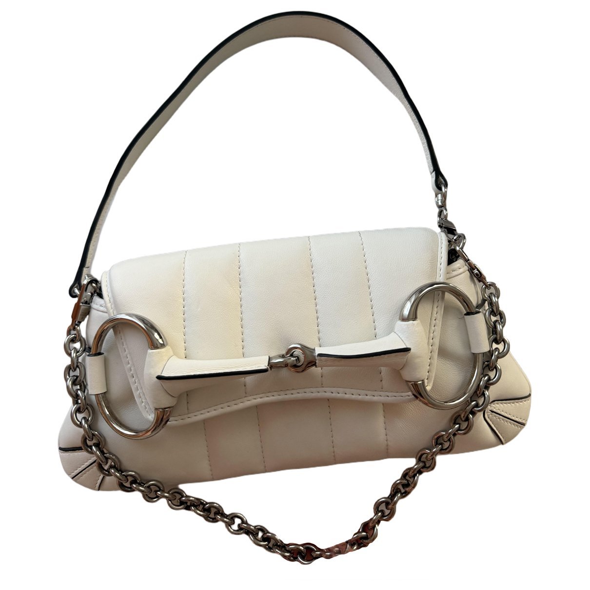 Horsebit Chain leather handbag