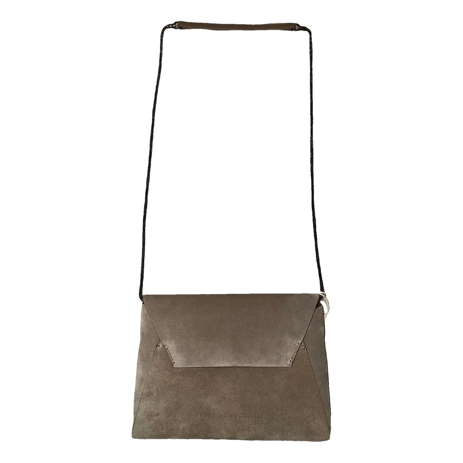 Leather clutch bag