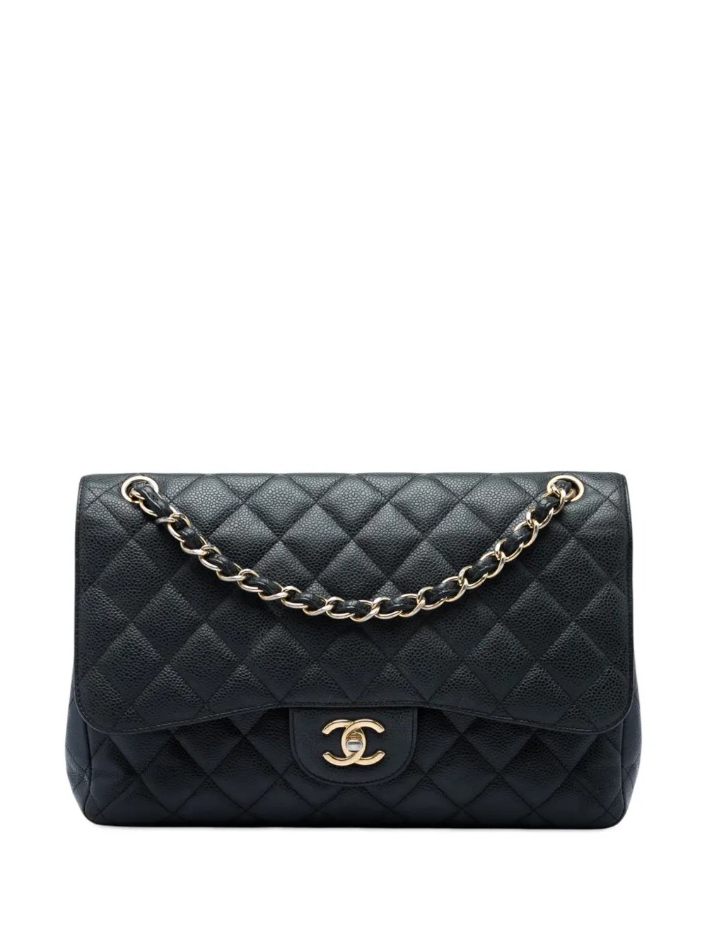 2012 Jumbo Classic Caviar Double Flap shoulder bag