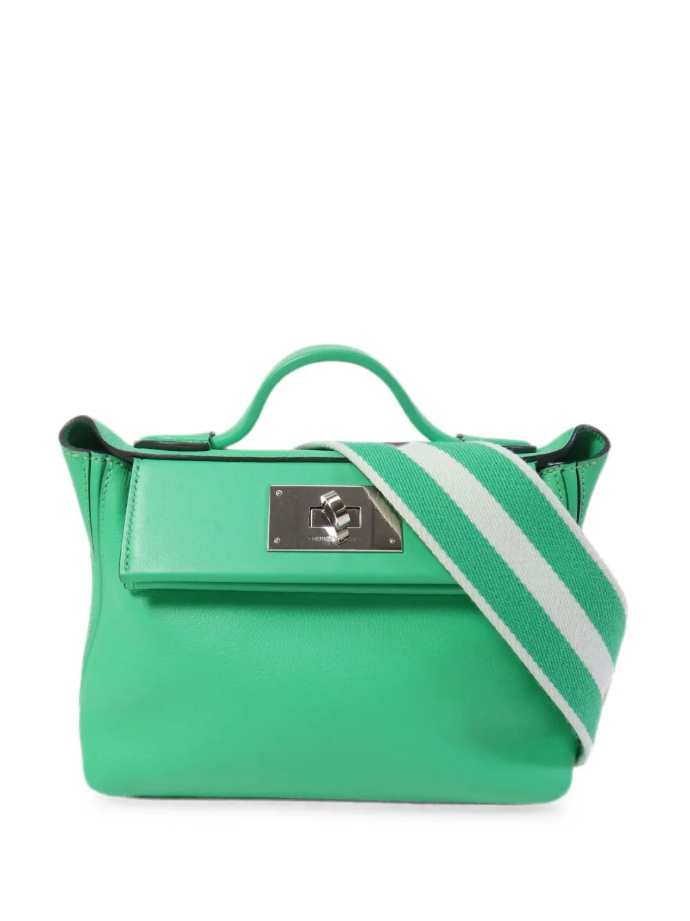 Hermes mini 24/24 leather tote bag
