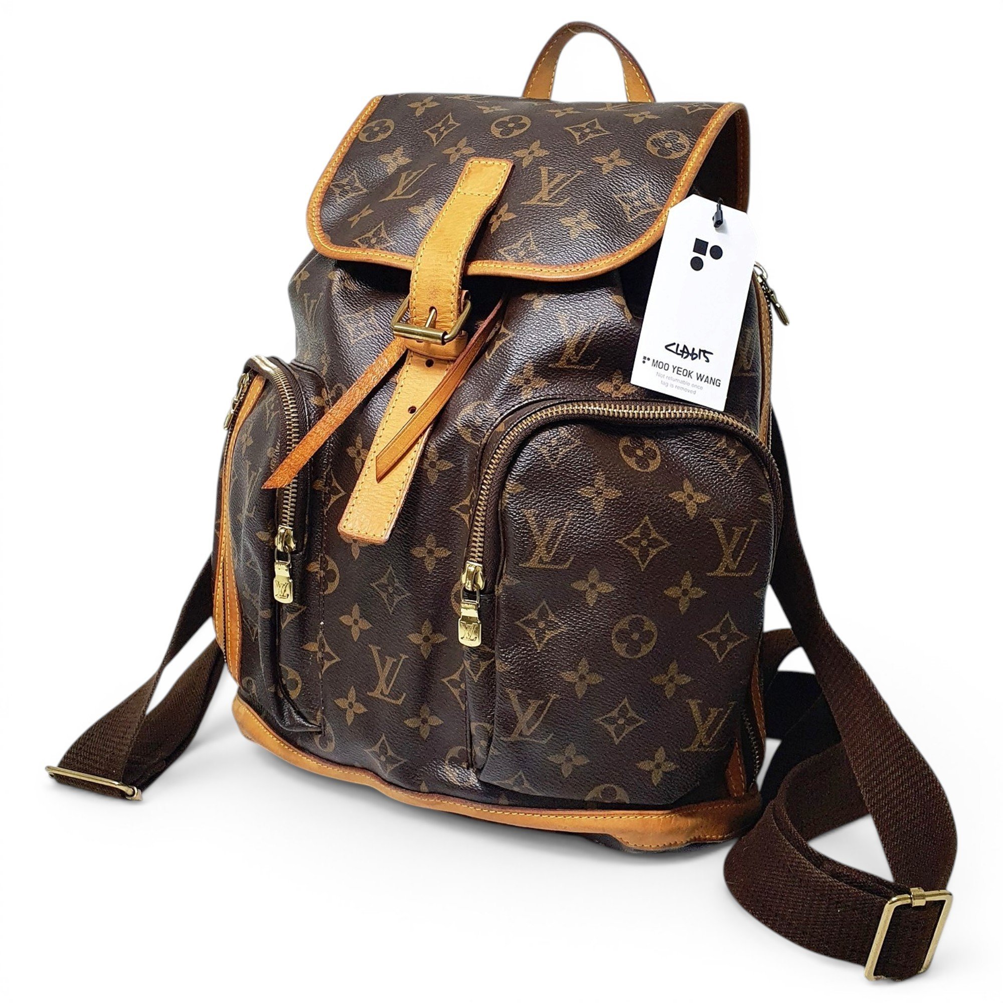 Leather backpack