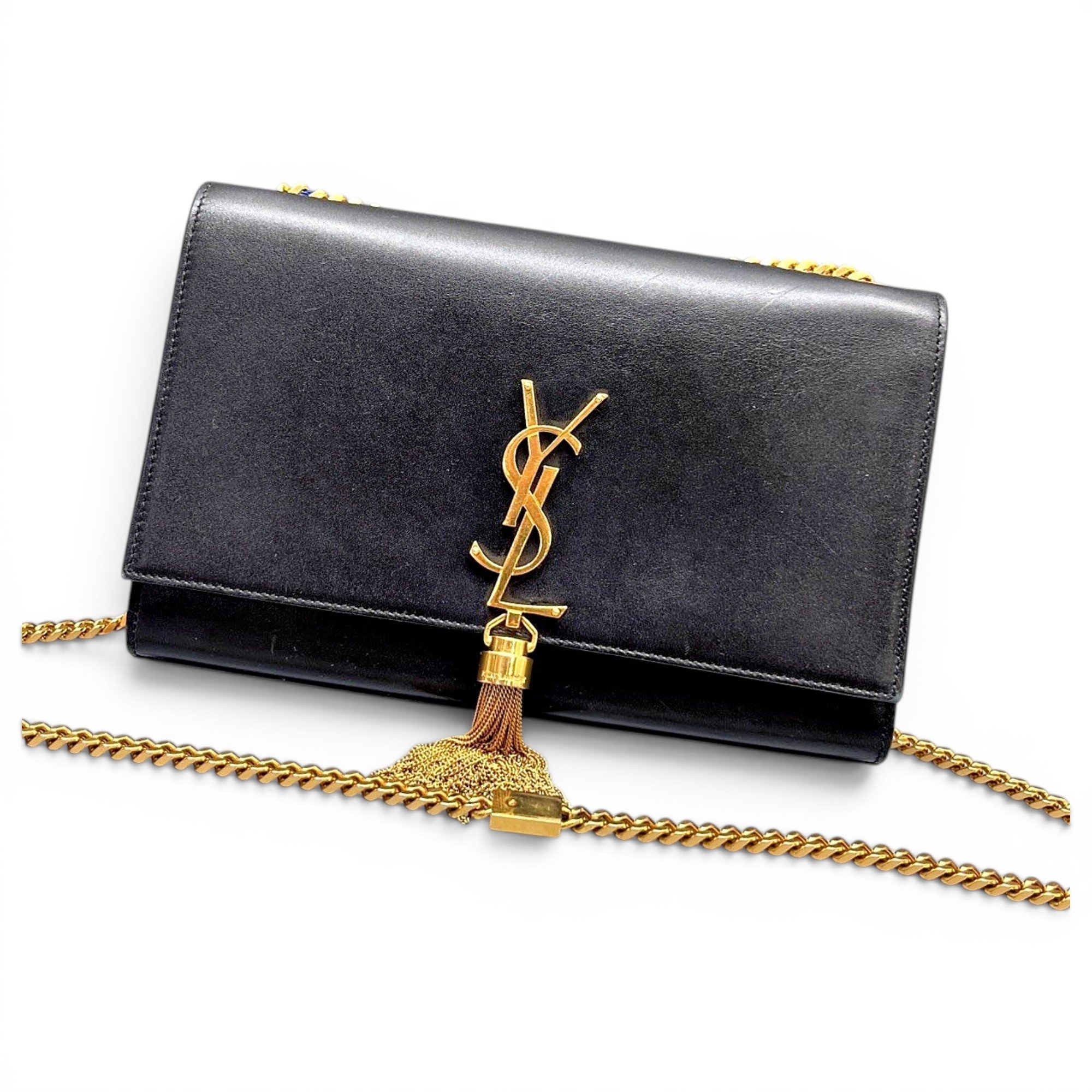 Pompom Kate leather handbag