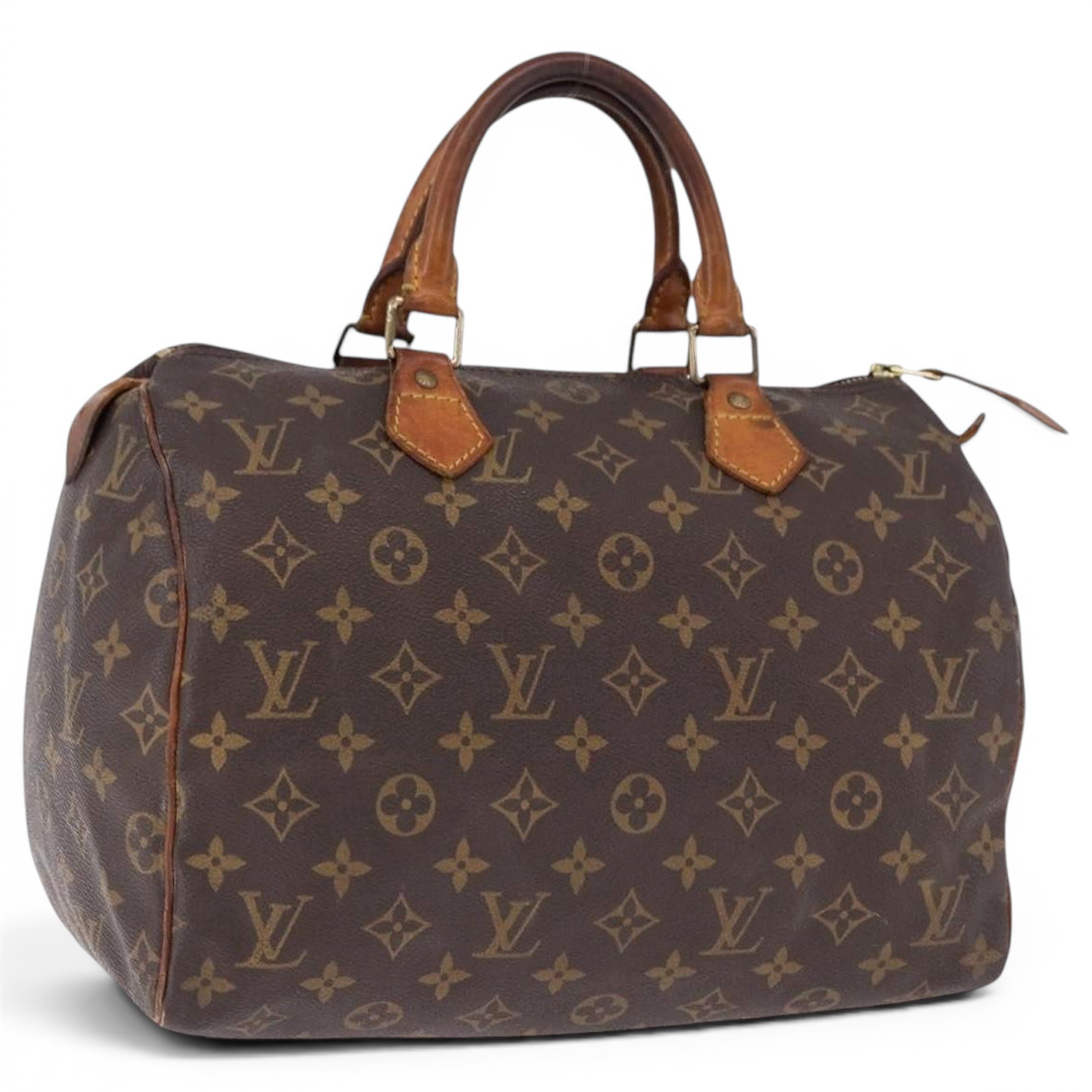Speedy leather bowling bag