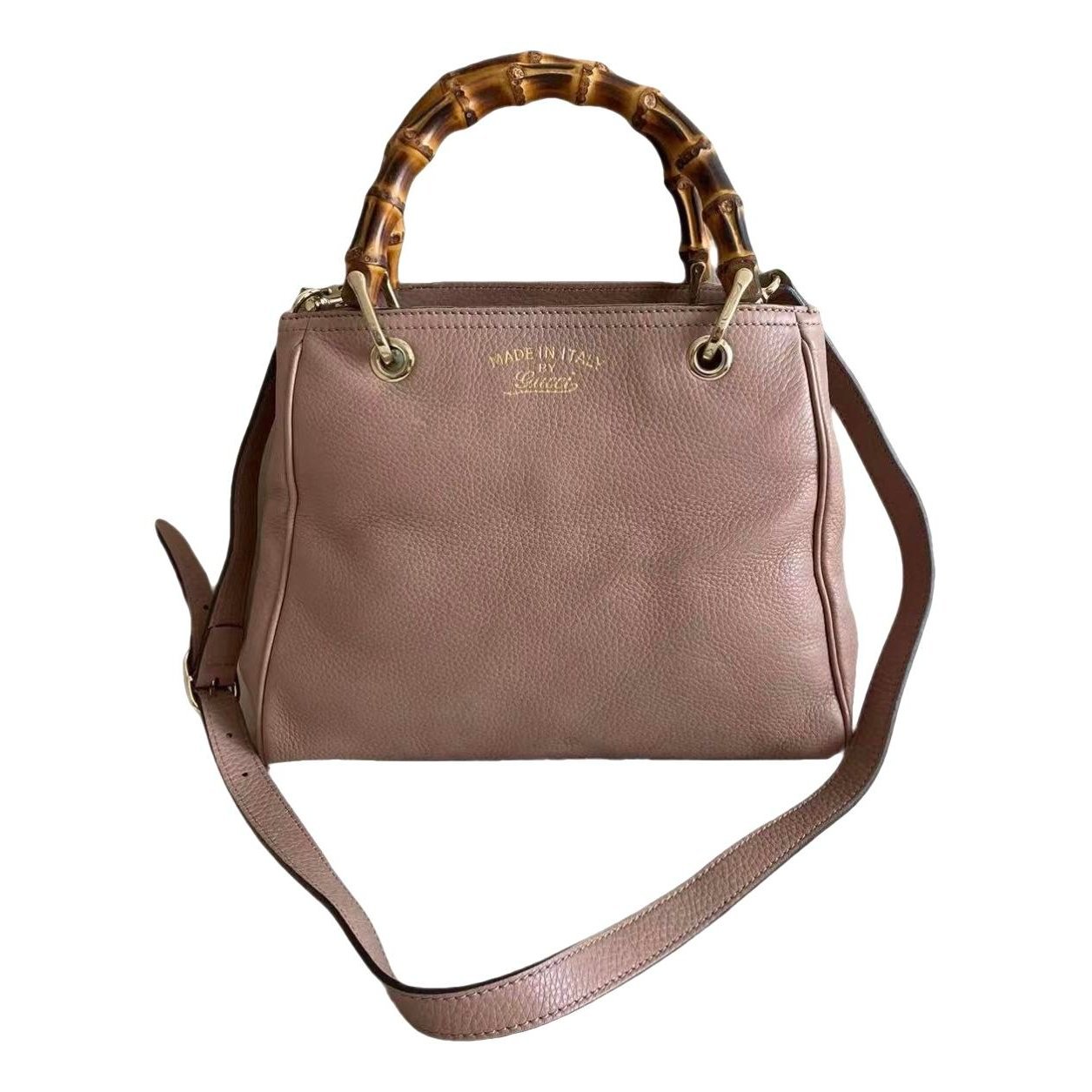 Bamboo Shopper leather tote