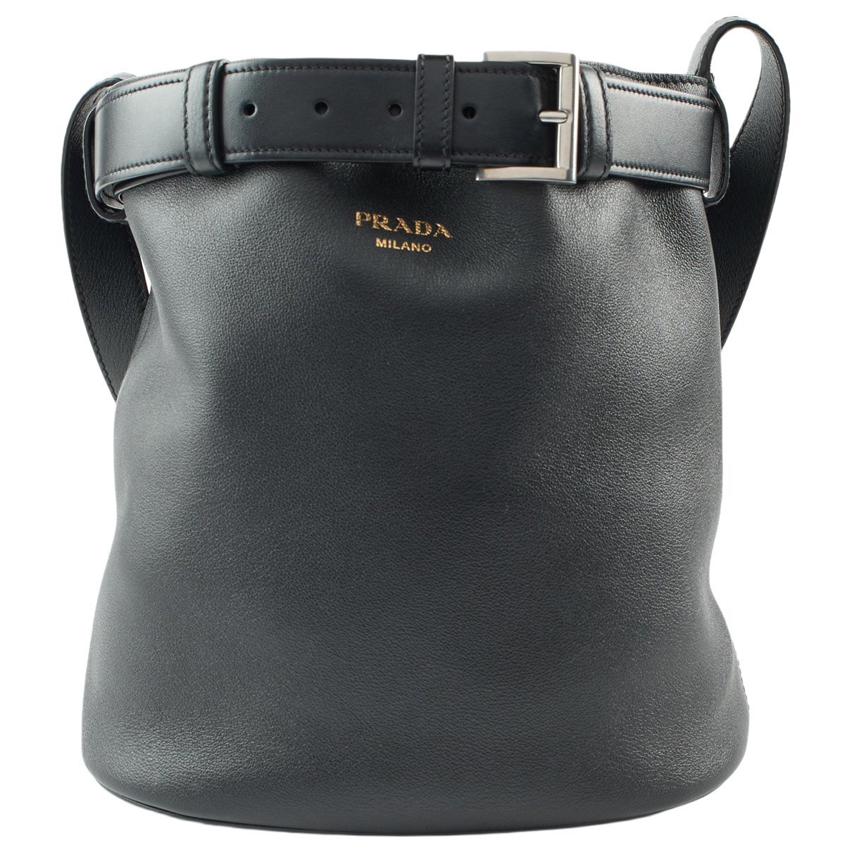 Prada Buckle leather crossbody bag