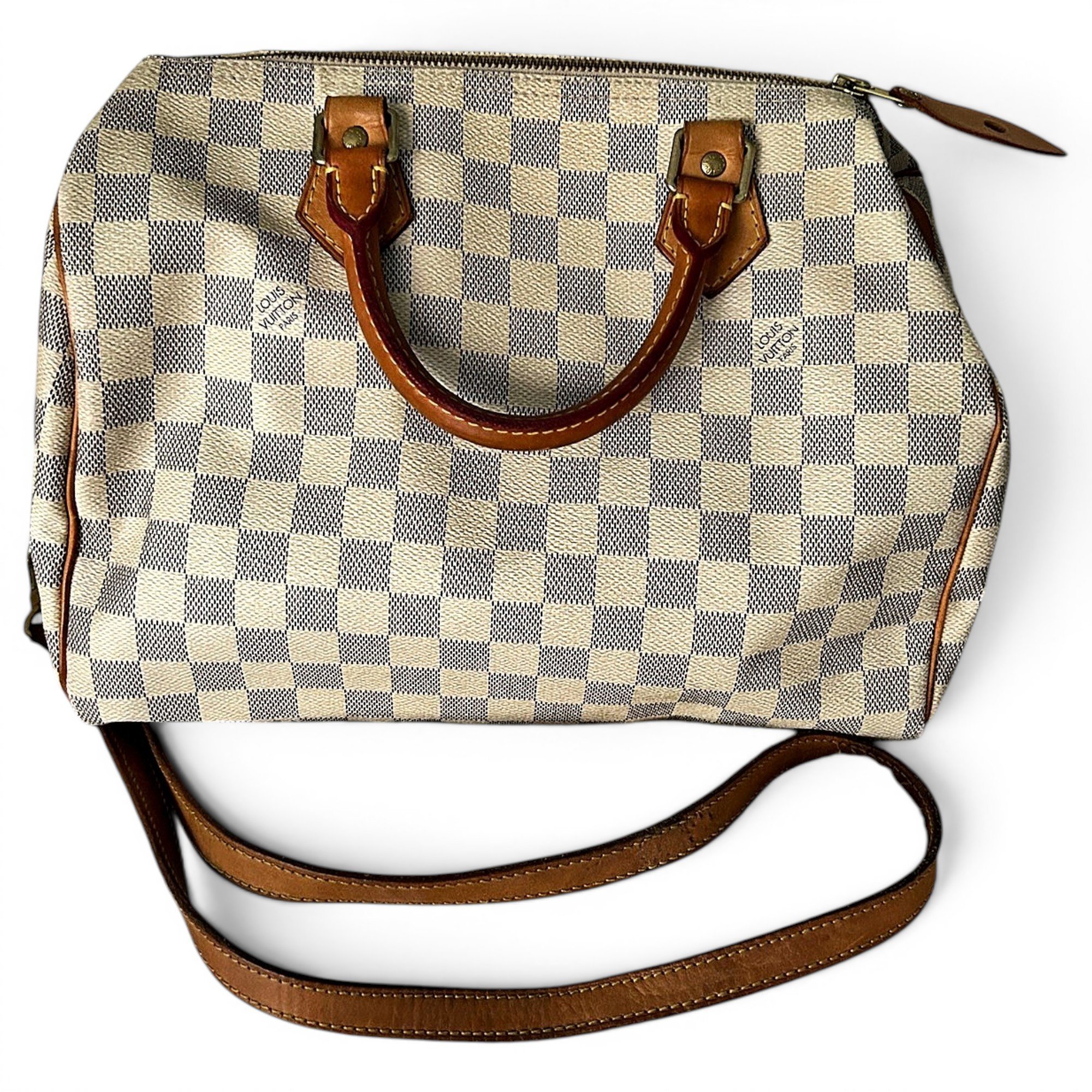 Speedy leather handbag