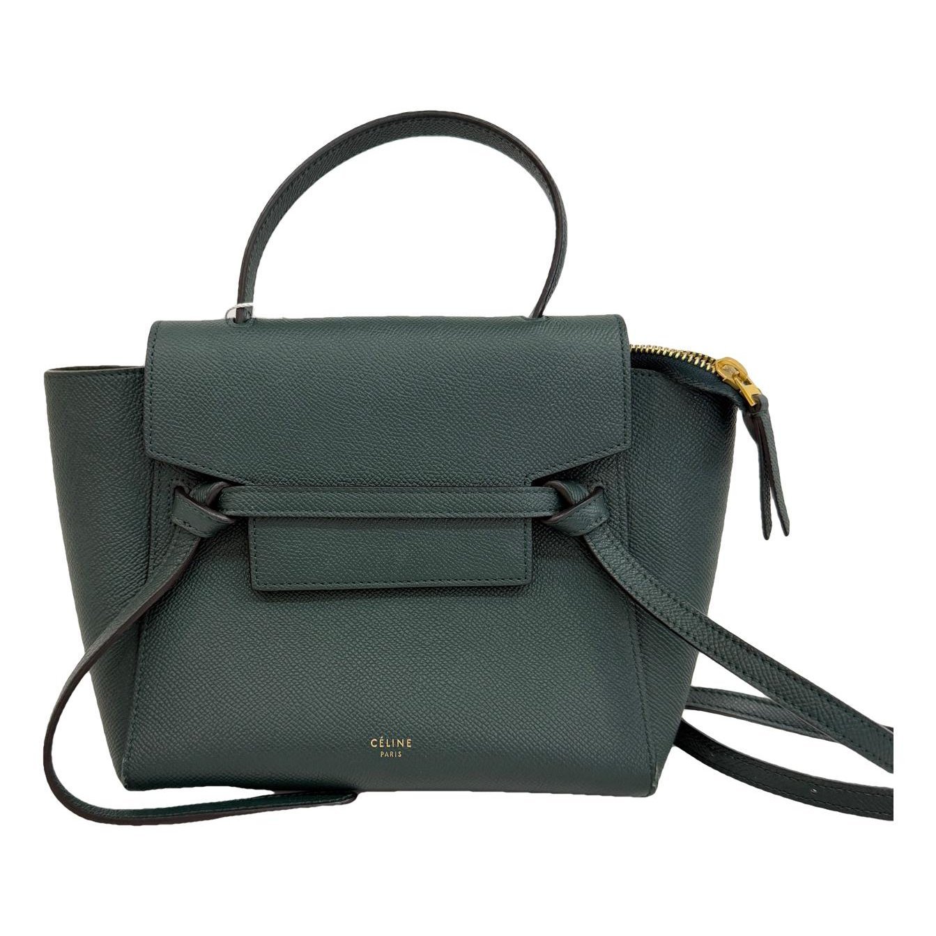 Belt leather handbag