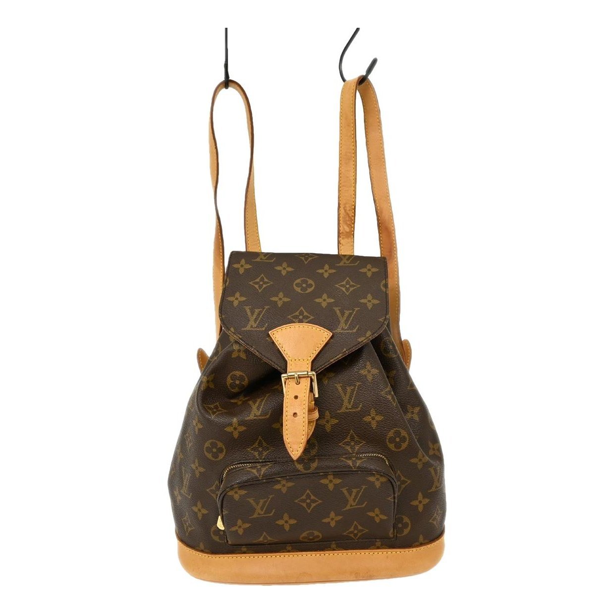 Montsouris Vintage leather backpack