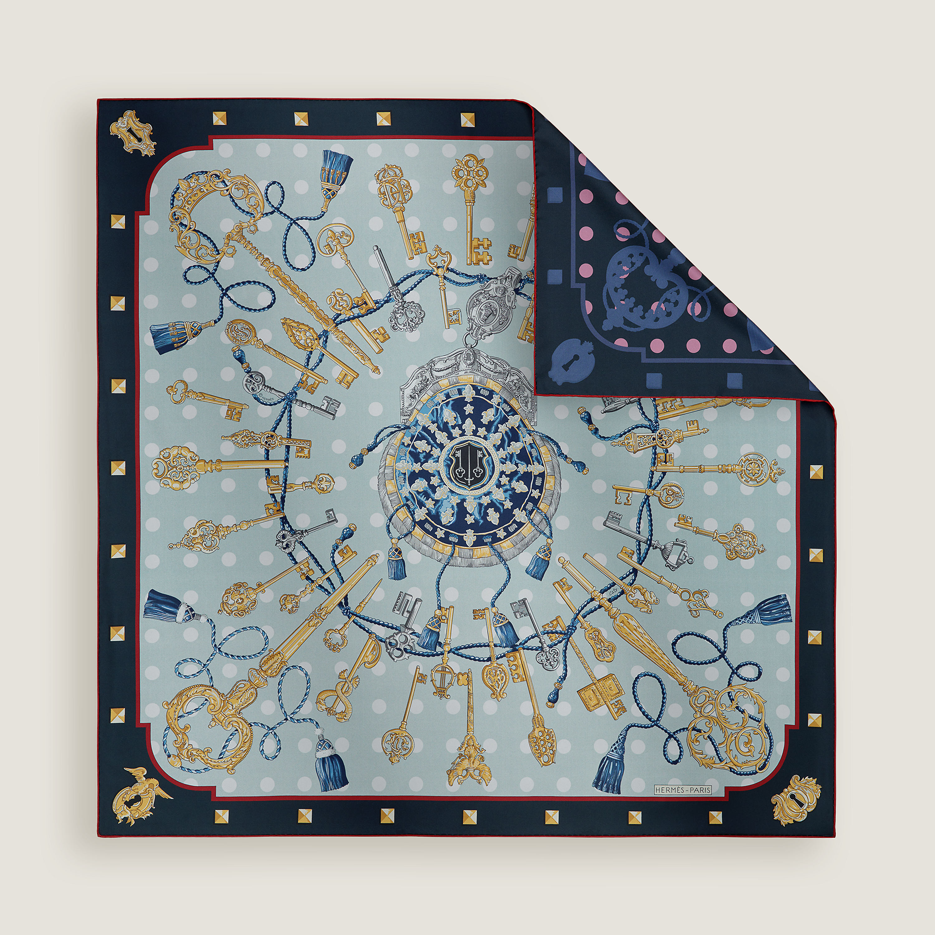 Les Cles double face scarf 90