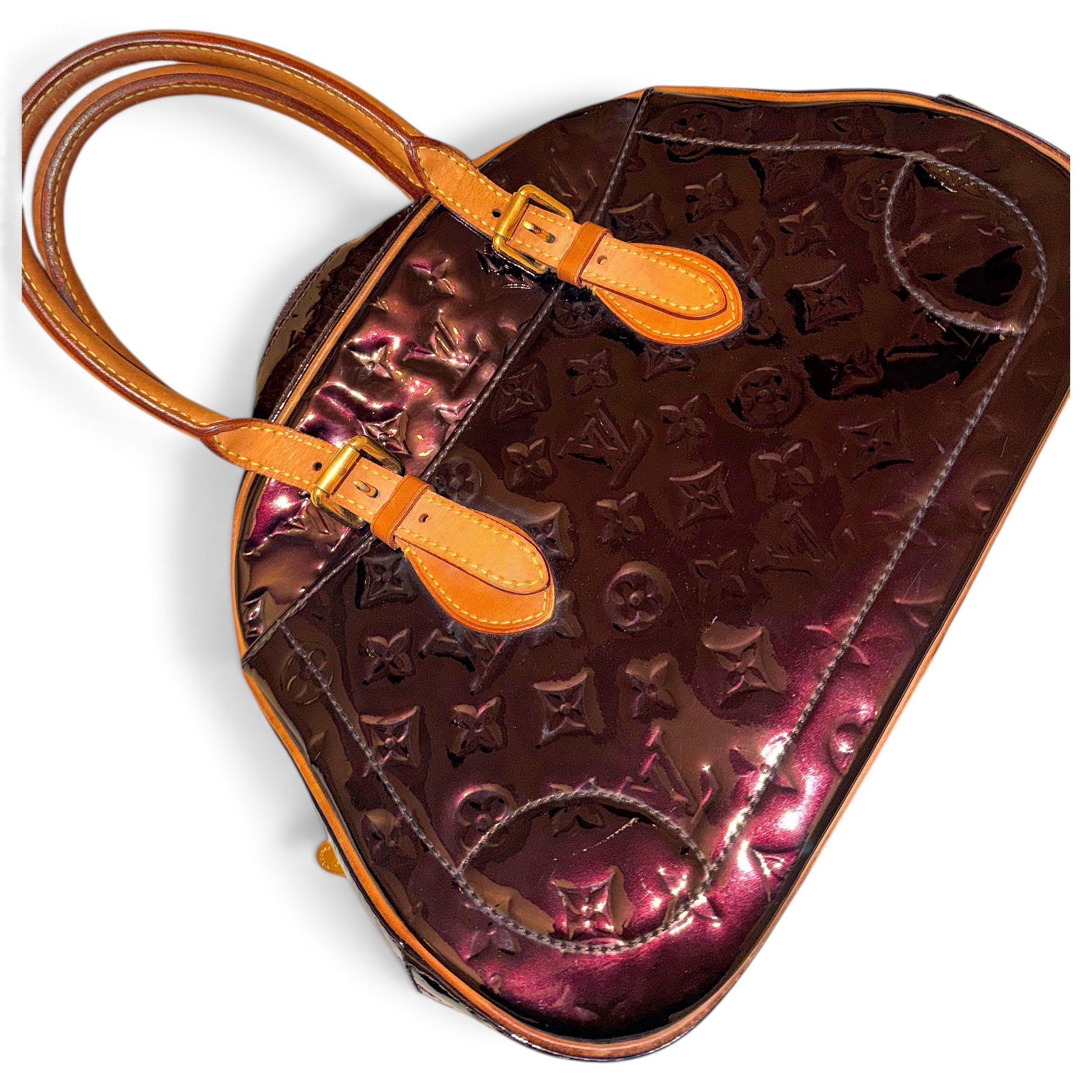 Bedford patent leather handbag