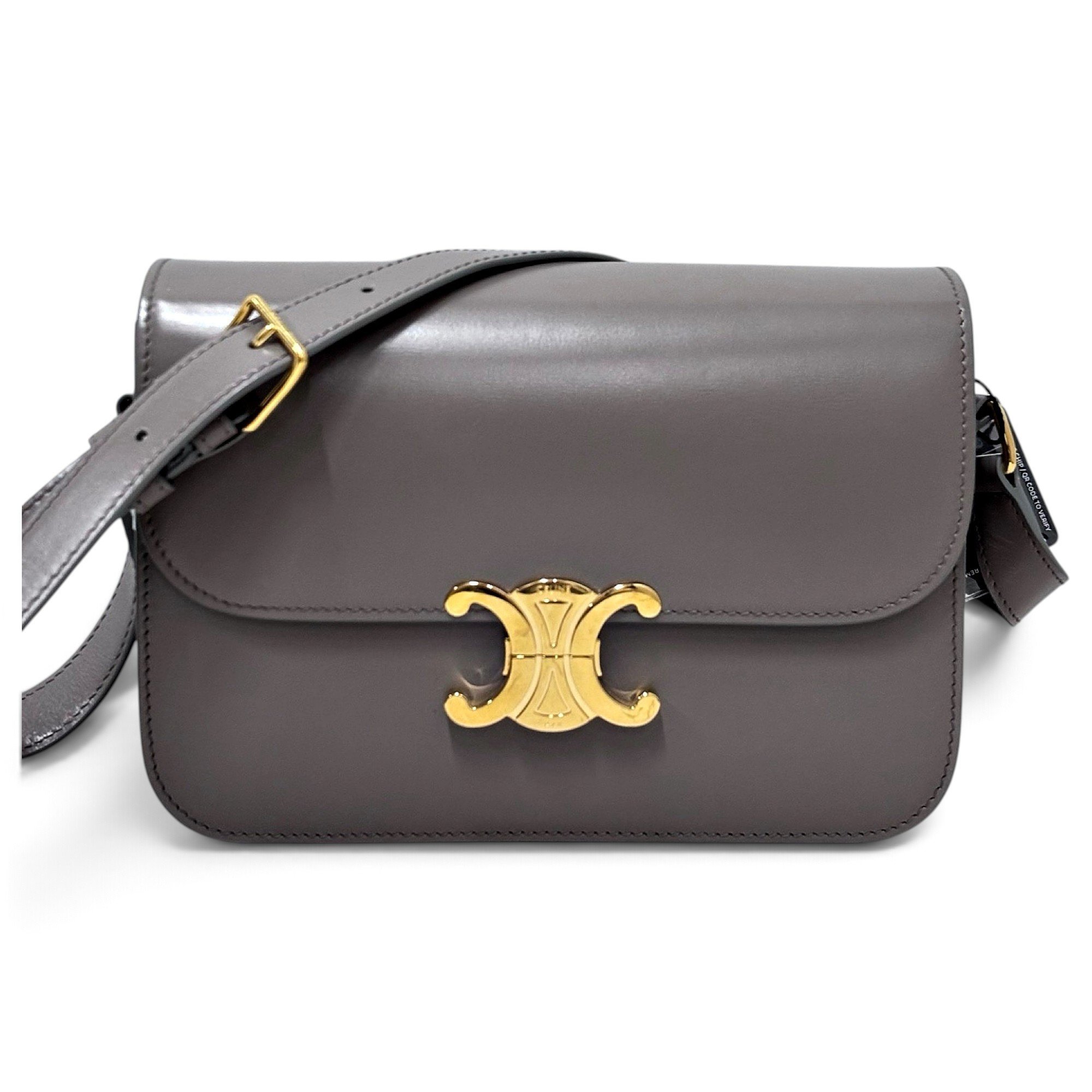 Triomphe leather crossbody bag