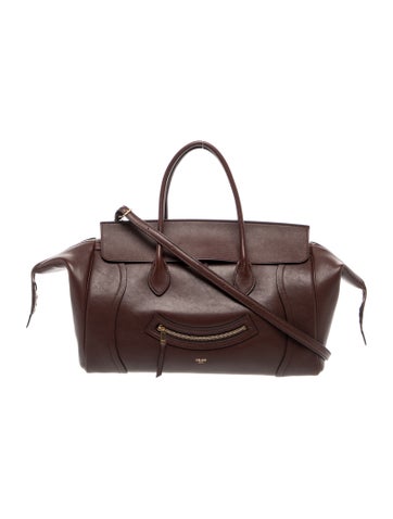 Leather Supple Shiny Lambskin Medium Smiling New Luggage Brick 2026
