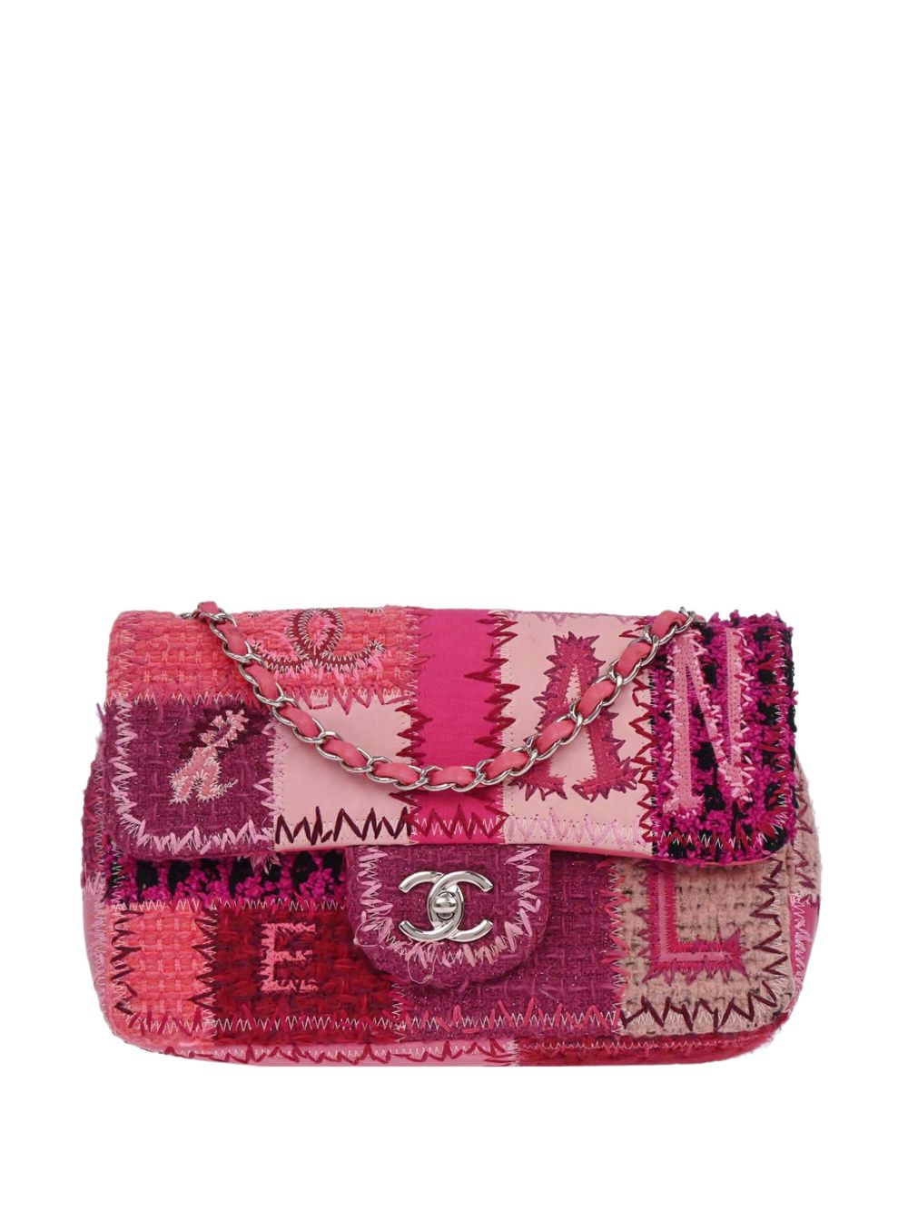 2016 Tweed Patchwork shoulder bag