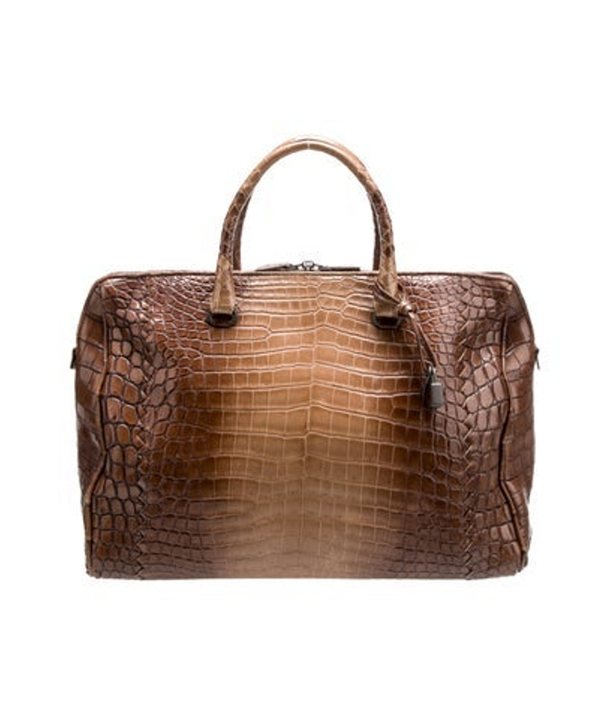Bottega Veneta Veneta Crocodile Briefcase