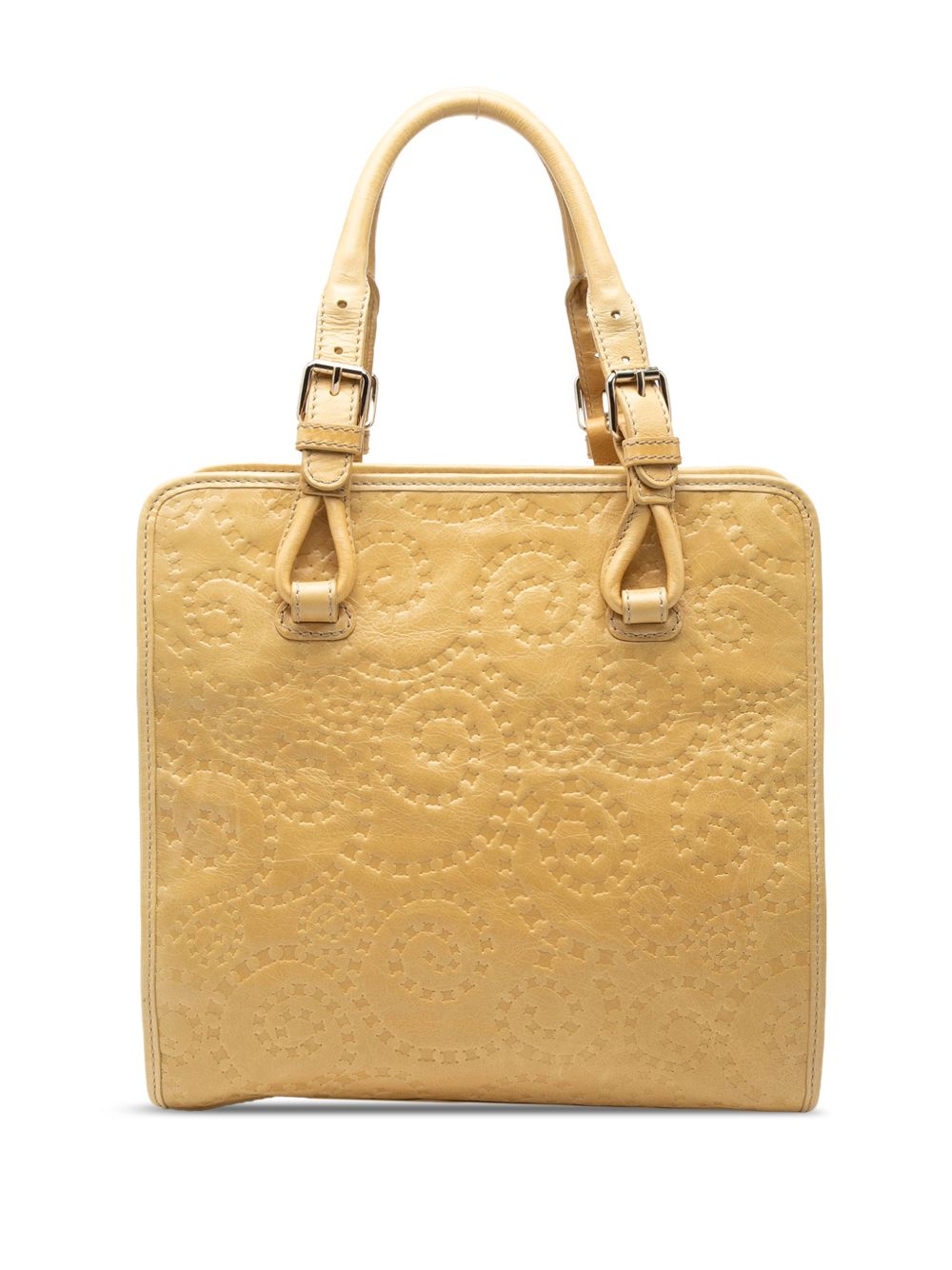 2000-2026 Spiraling Macadam Embossed Leather Top Handle Bag tote bag