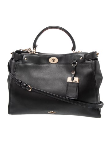 Coach Leather Top Handle Bag