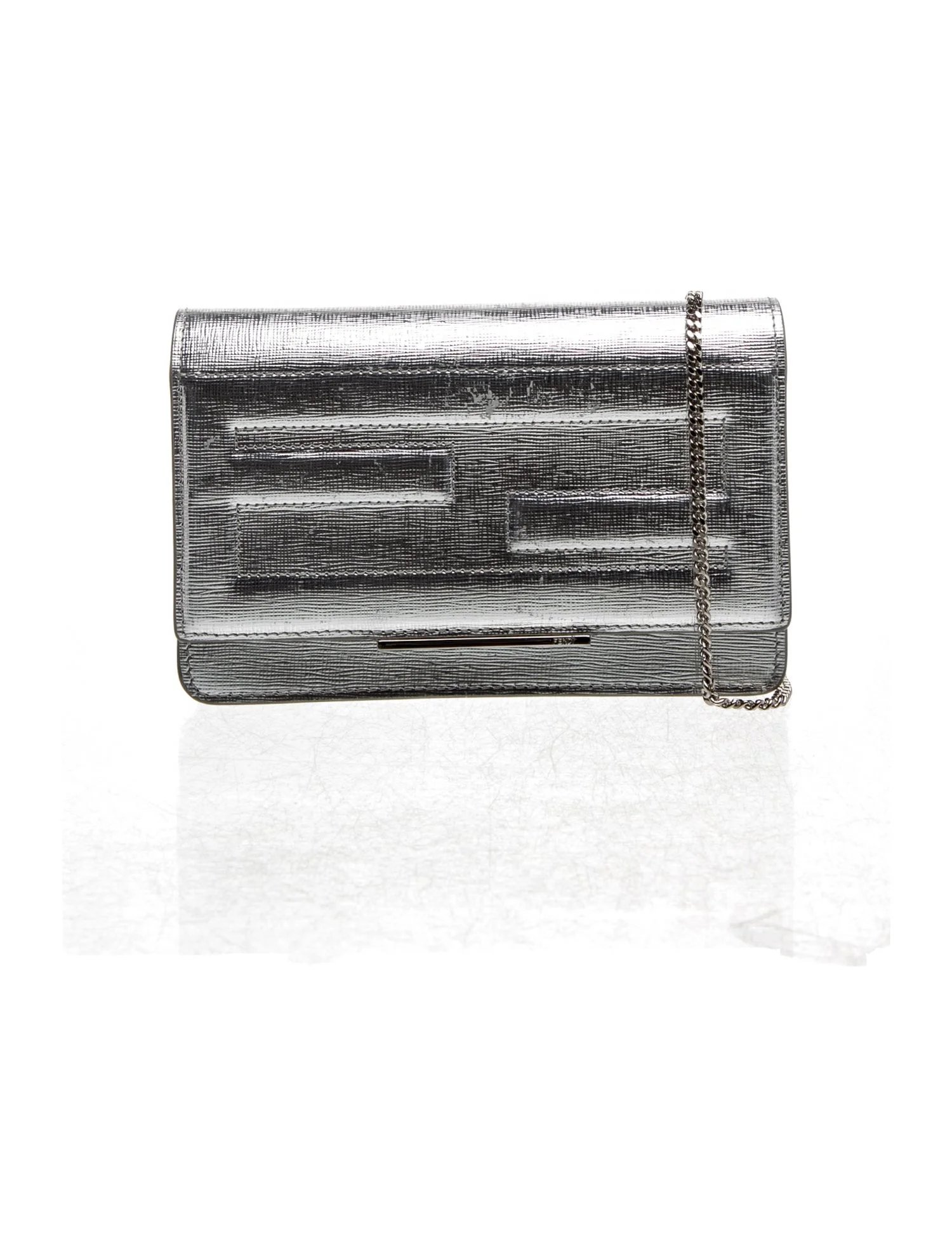 Leather Zucci FF Leather Tube Wallet