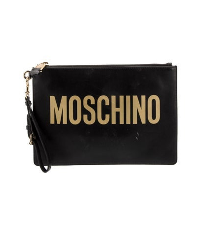 Moschino Leather Clutch
