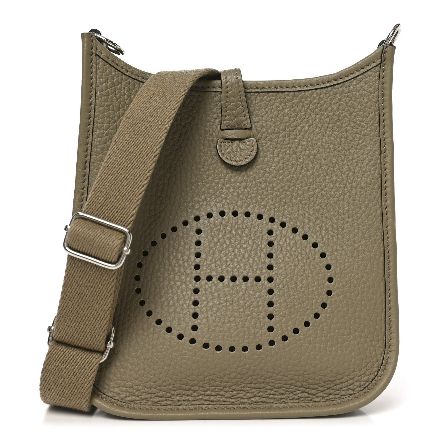Hermes Taurillon Clemence Evelyne TPM Beige Marfa