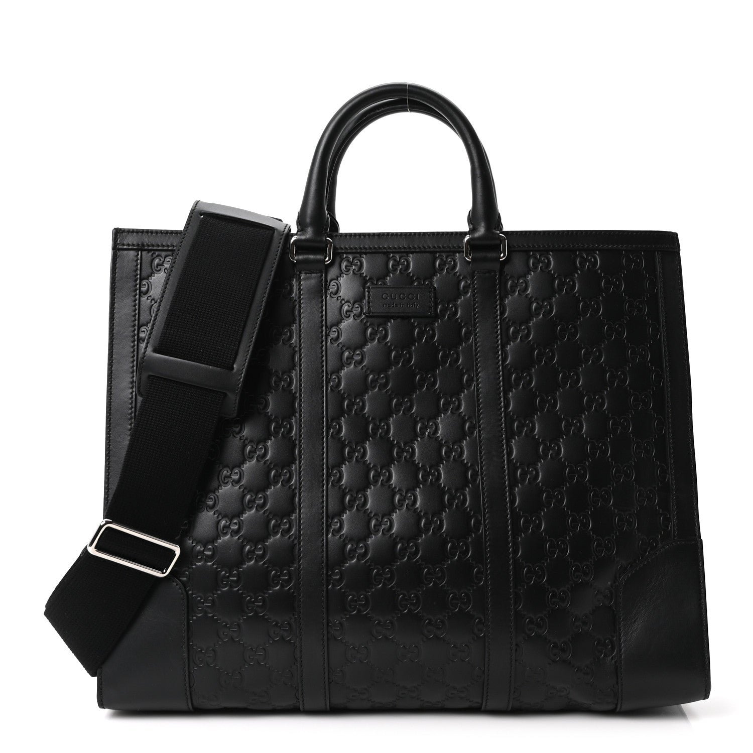 Gucci Guccissima Signature Briefcase Black