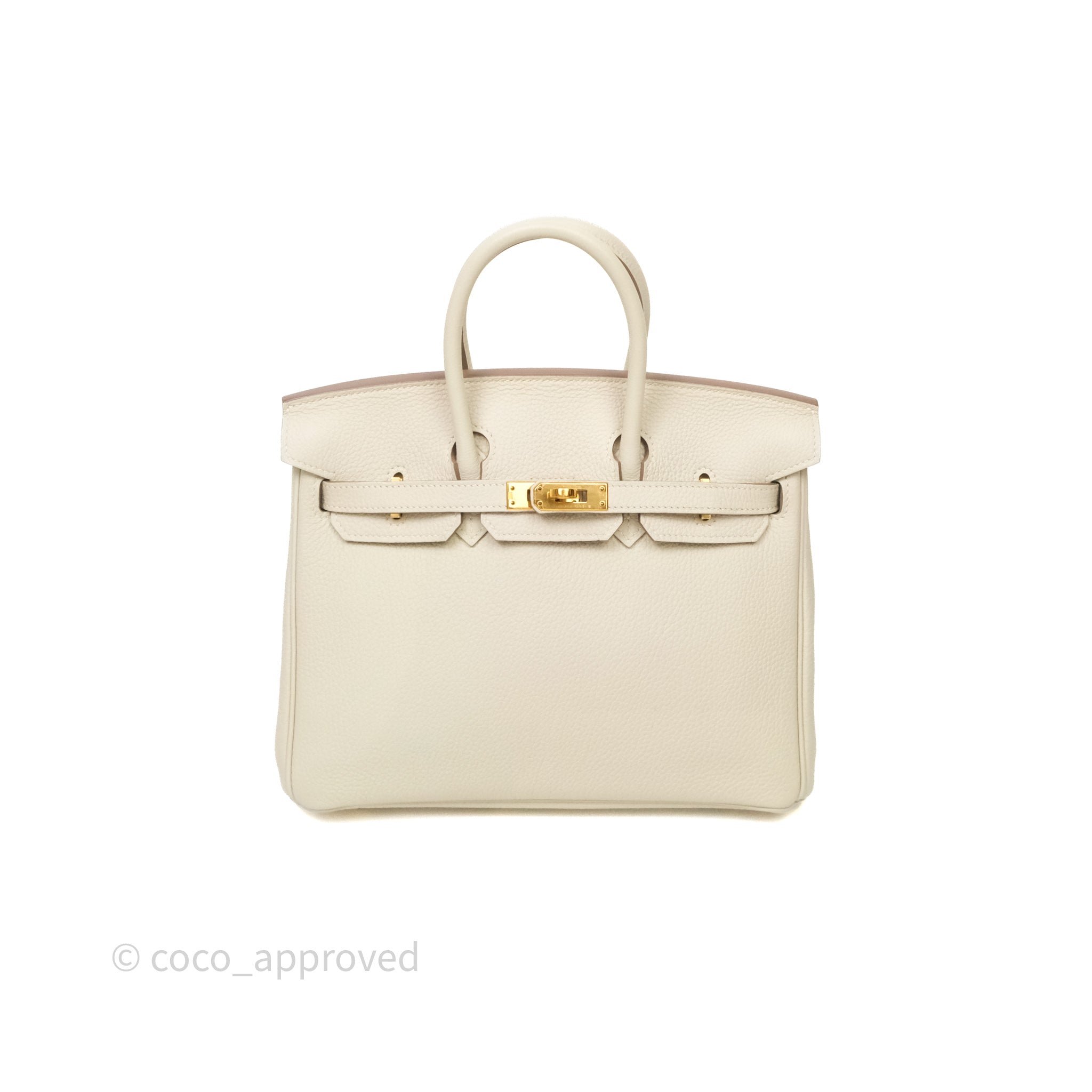 Hermès Birkin 25 Craie 10 Togo Gold Hardware