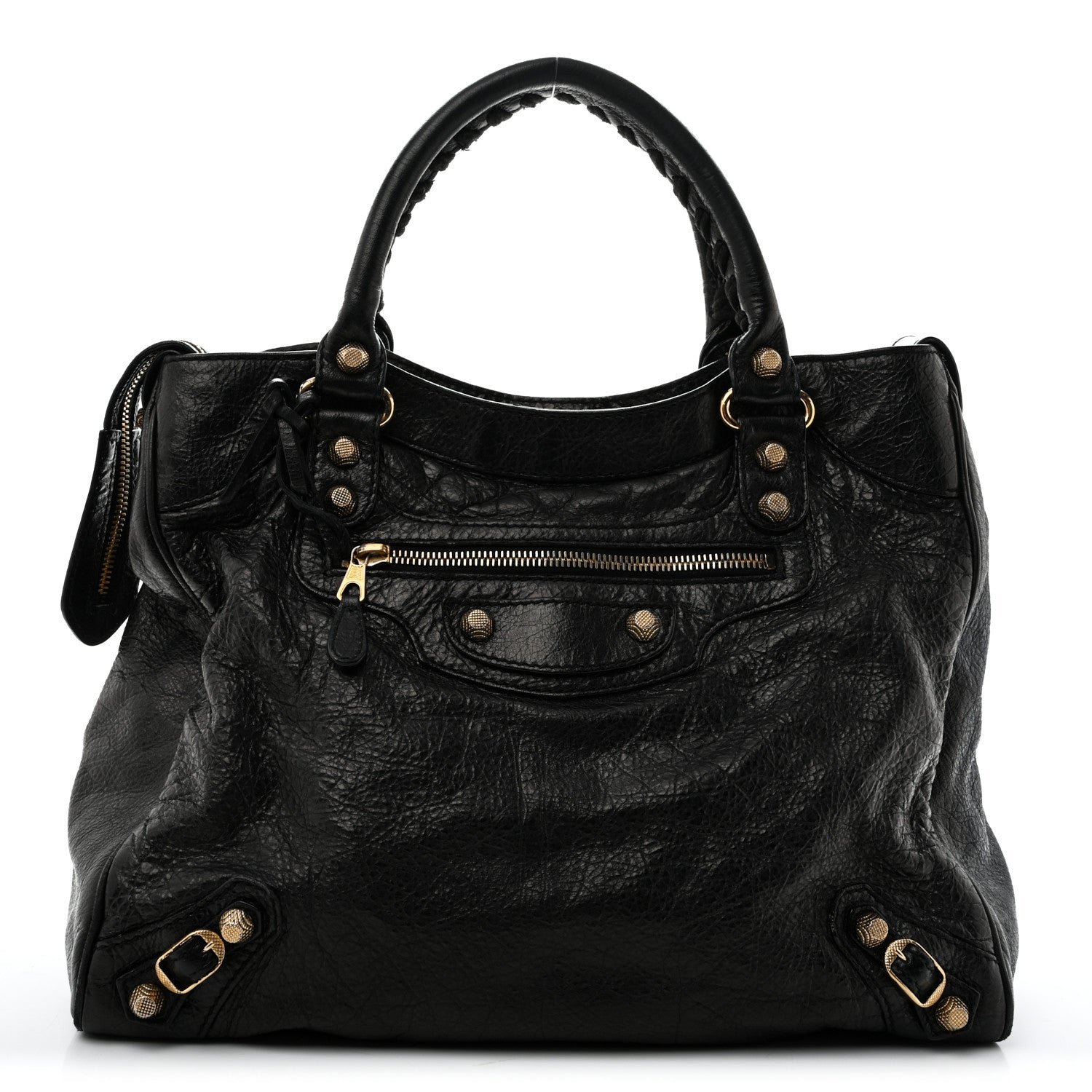 Balenciaga Agneau Giant 12 Gold Hardware Velo Black