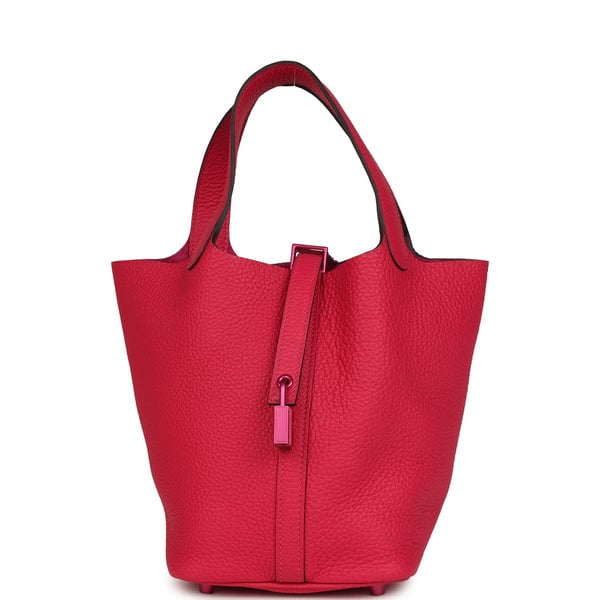 Hermes Hermes Picotin 18 Monochrome Rose Mexico Clemence Pink Palladium Hardware