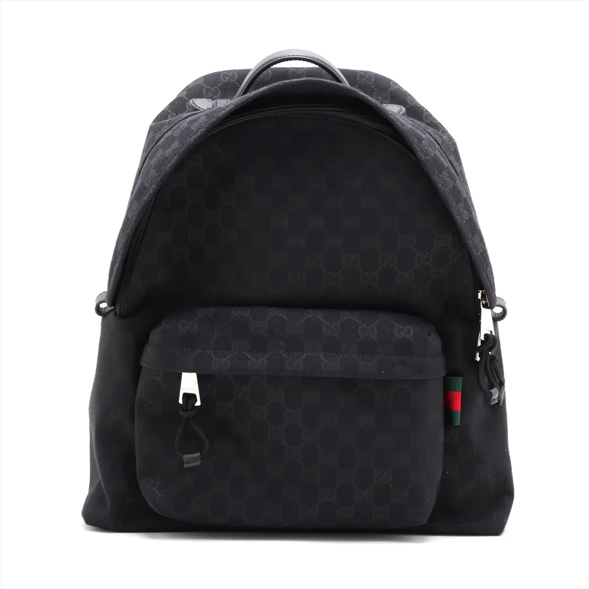 Gucci GG Canvas Canvas & Leather Backpack Black