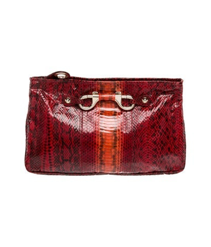 Jimmy Choo Choo Snakeskin Clutch