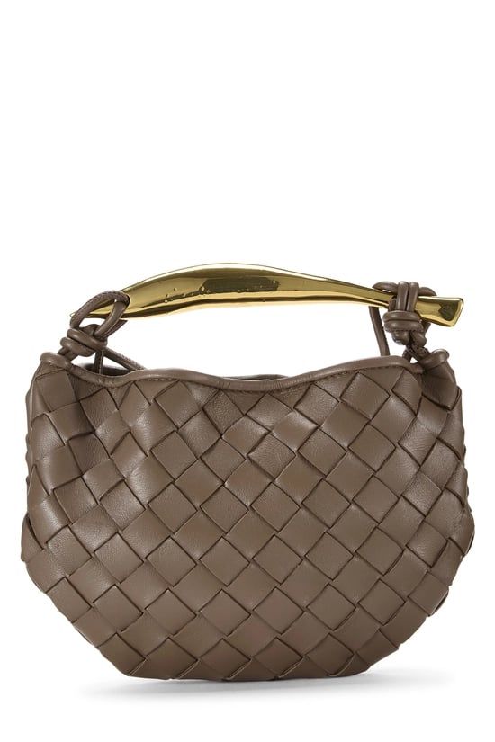 Brown Intrecciato Sardine Bag Mini