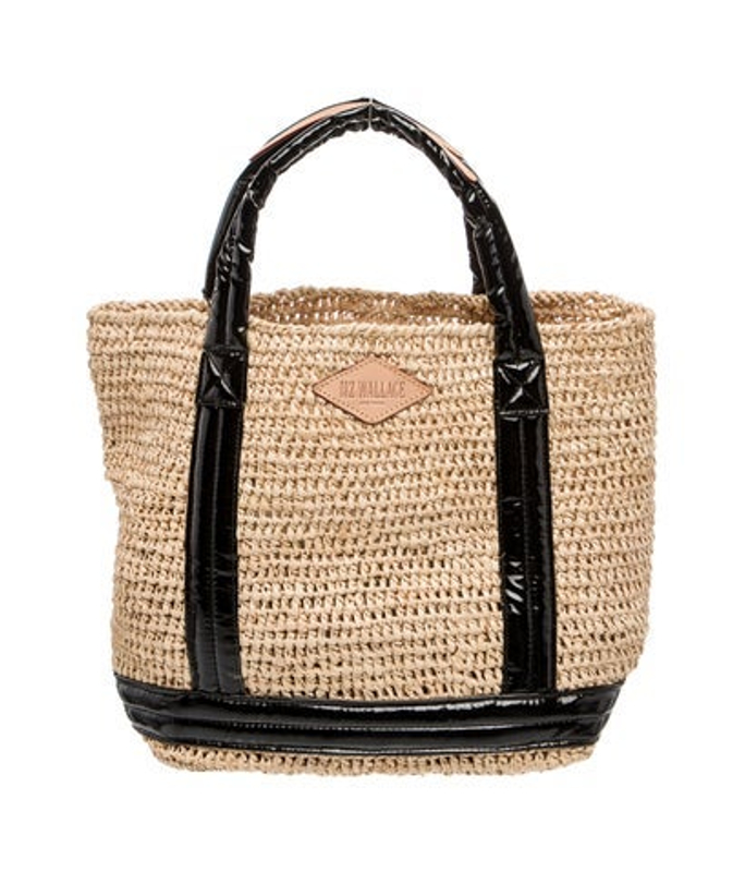 MZ Wallace Wallace Straw Top Handle Bag