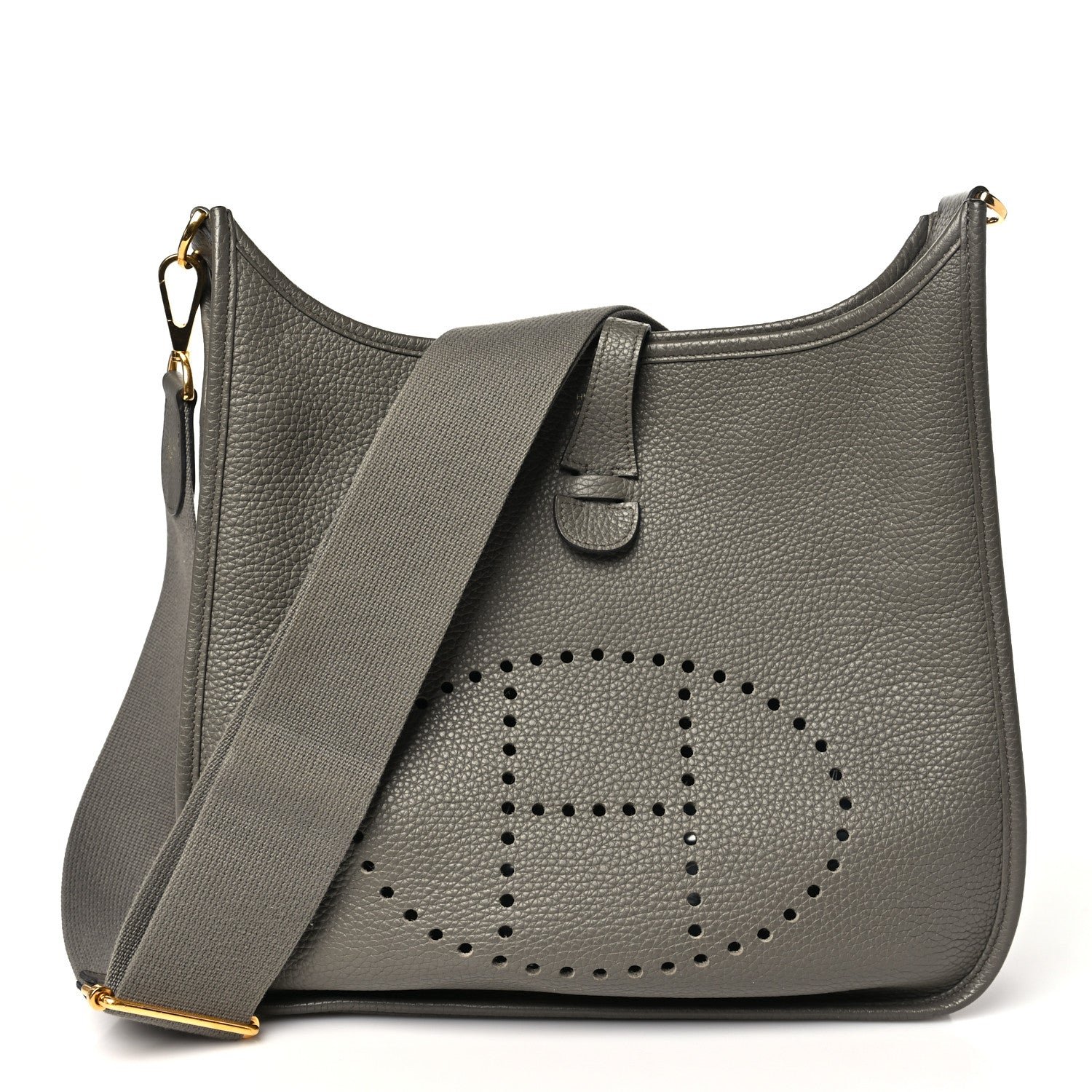 Hermes Hermes Taurillon Clemence EVELYNE III PM Etain