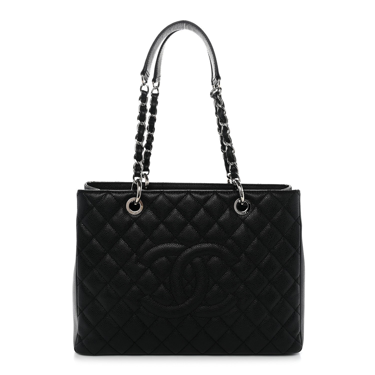 Chanel Caviar Quilted Grand Shopping Tote GST Black